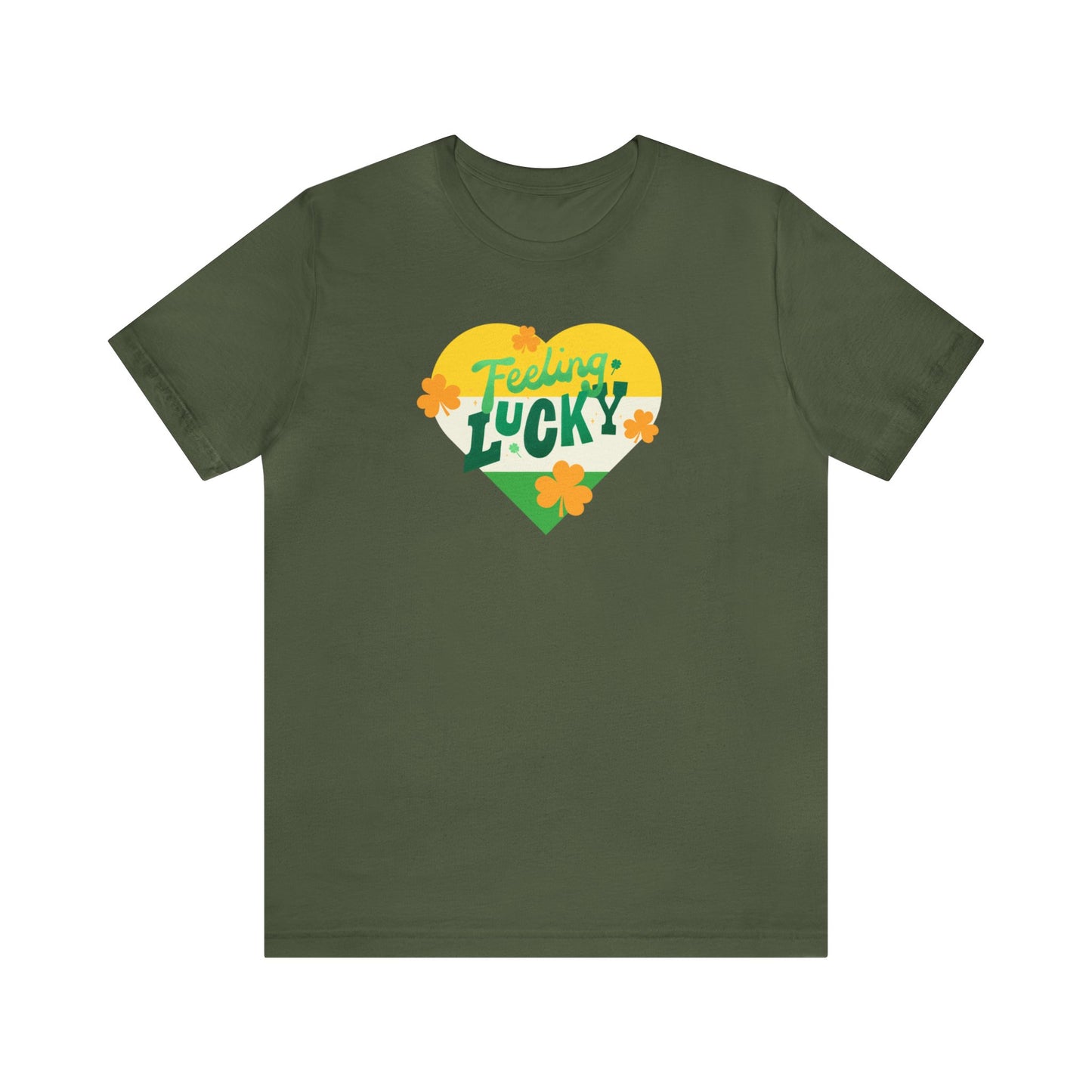 "Feeling Lucky" T-Shirt | Luck of the Irish Women's Tee Shirt | St. Patty's Day Shirt for Moms | St. Paddy's Day Ladies Tee | Women's St. Patty's Day Shirt | Holiday Tee for Women