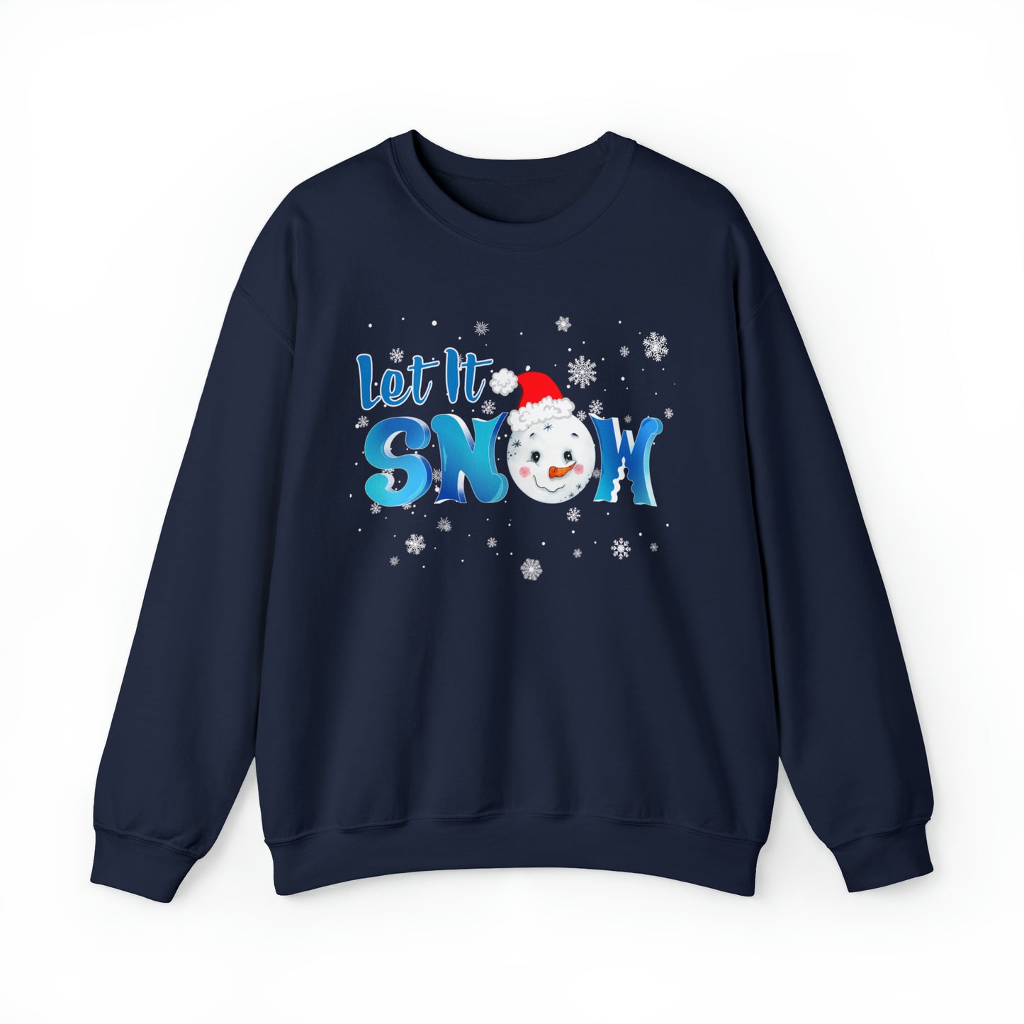 "Let It Snow" Sweatshirt | Festive Sweatshirt for Women | Ladies Christmas Sweatshirt | Womens Christmas Sweater | Womens Winter Graphic Sweatshirt | Snow Sweatshirt for Moms