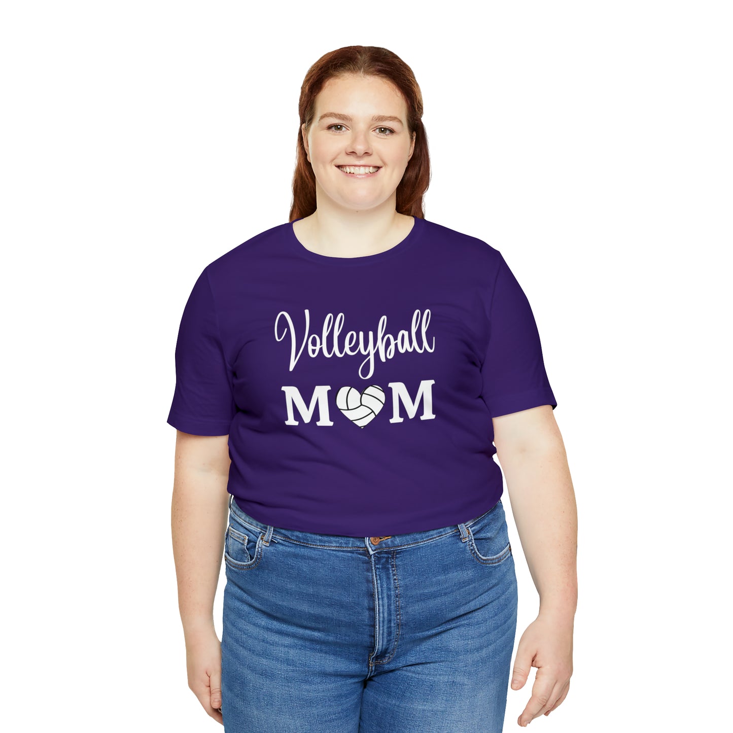 "Volleyball Mom" T-Shirt | Volleyball Mom Shirt | Gift Ideas for Volleyball Moms | Trendy Volleyball Mom Apparel | Mother's Day Gift Ideas for Moms | Comfortable Mom Clothing for Game Day | Volleyball Mama Shirt