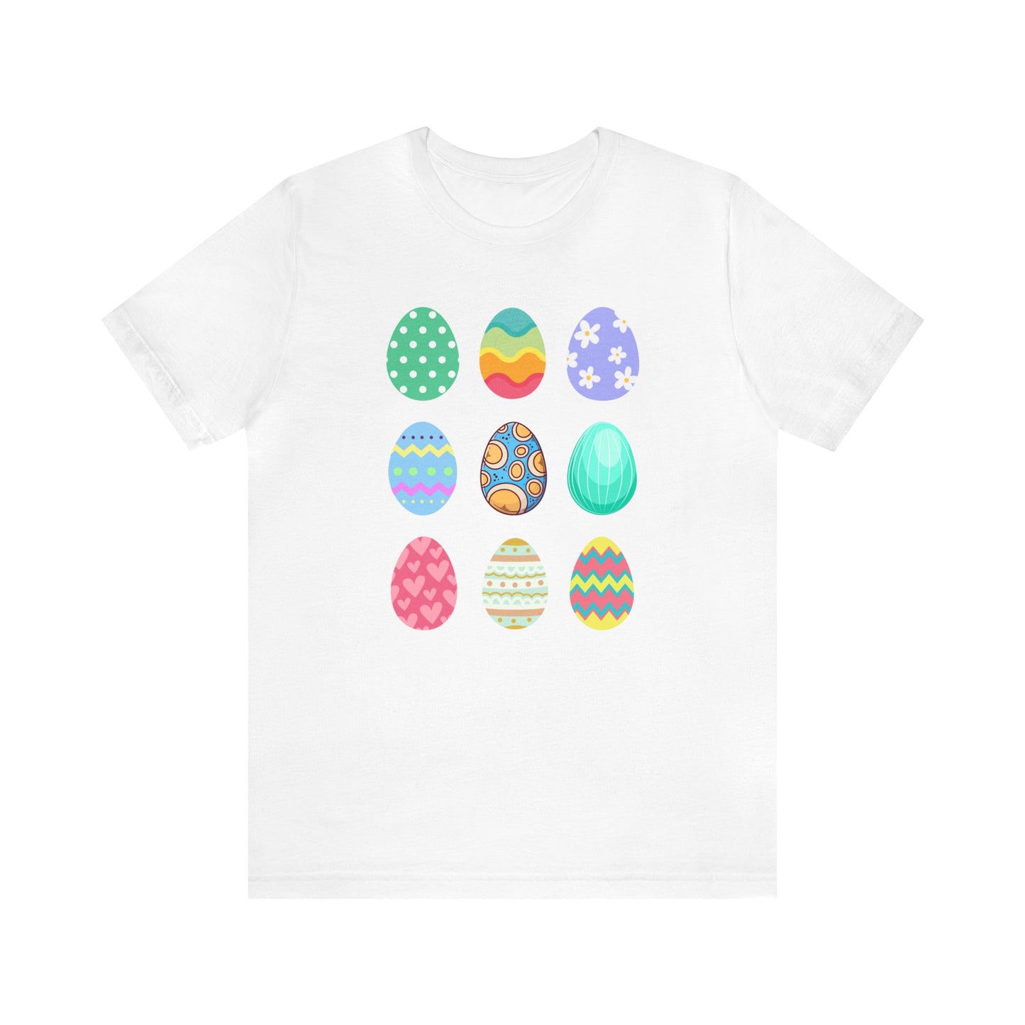 "Easter Eggs" T-Shirt | Easter Egg Shirt for Women | Ladies Easter Shirt with Easter Eggs | Gift for Her | Easter Egg Tee | Easter Apparel for Ladies | Women's Easter Tee Shirt