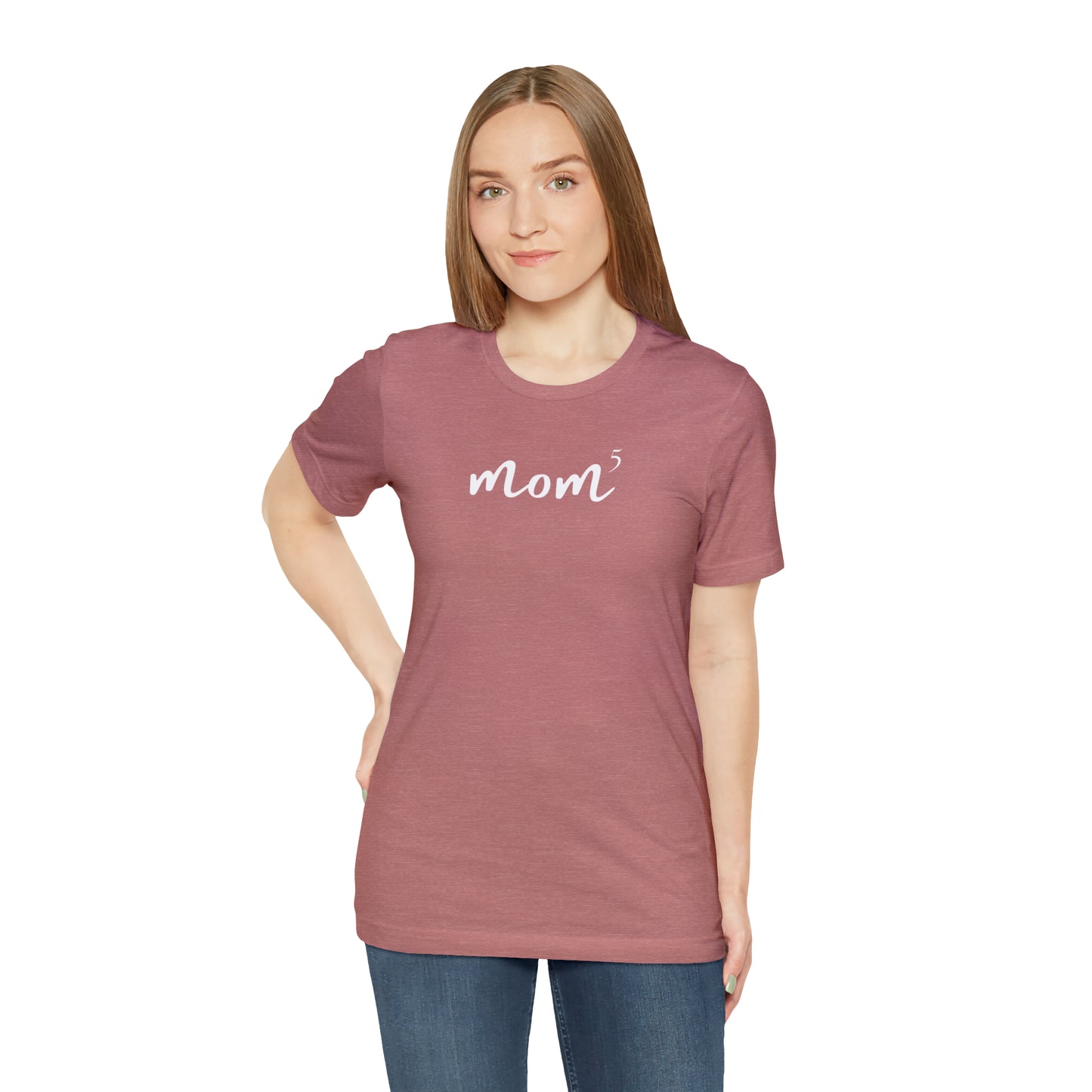 "Mom of 5" T-Shirt | Mother of Five Shirt | Mama of Five Shirt | Mom Shirt | Family Mom Apparel | Mother of Five Tee | Christmas Gift Ideas for Moms | Mom of Five Shirt | Comfortable Everyday Mom Wear | Cute Mom Tees | Family Mom Shirt