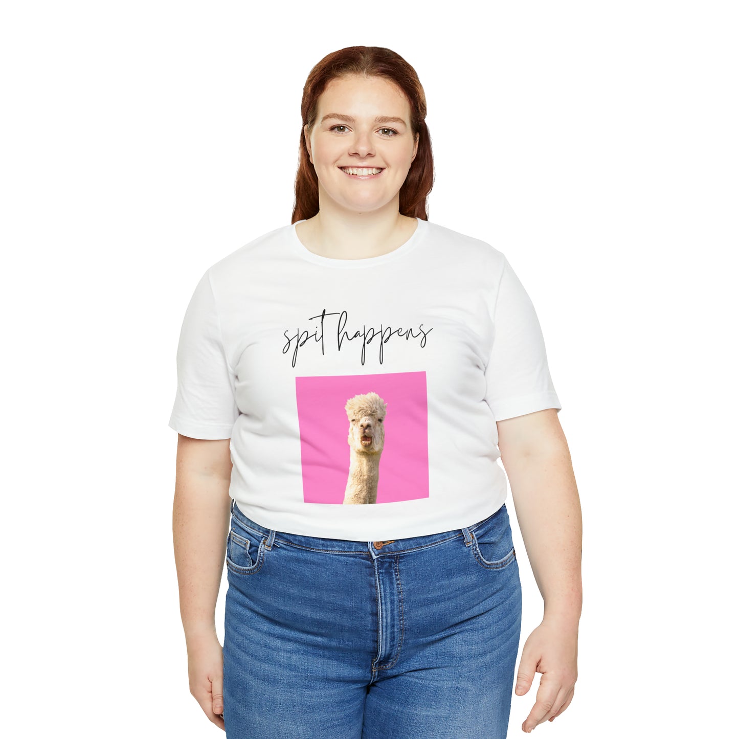 "Spit Happens" T-Shirt | Sarcastic Mom Shirt| Gift for Her | Sarcasm Shirt | Humorous Women's Shirt | Birthday Gifts for Women | Funny Llama Shirt | Funny Shirt for Women | Ladies Shirts | Sarcastic Shirt for Women | Funny Shirt for Friends