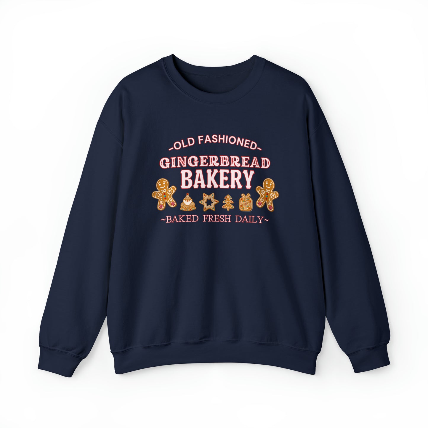 Old Fashioned Gingerbread Bakery" Sweatshirt | Ladies Festive Sweatshirt | Christmas Season Sweatshirt for Women | Womens Holiday Sweatshirt | Christmas Sweater