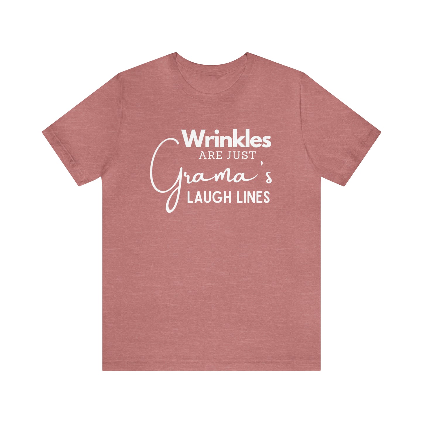 "Wrinkles are Just Grama's Laugh Lines" T-Shirt | Funny Grama Tee | Gift for Her | Funny Grama Shirt | Ladies Shirts | Shirt for Gramdma | Trendy Grama Tshirt