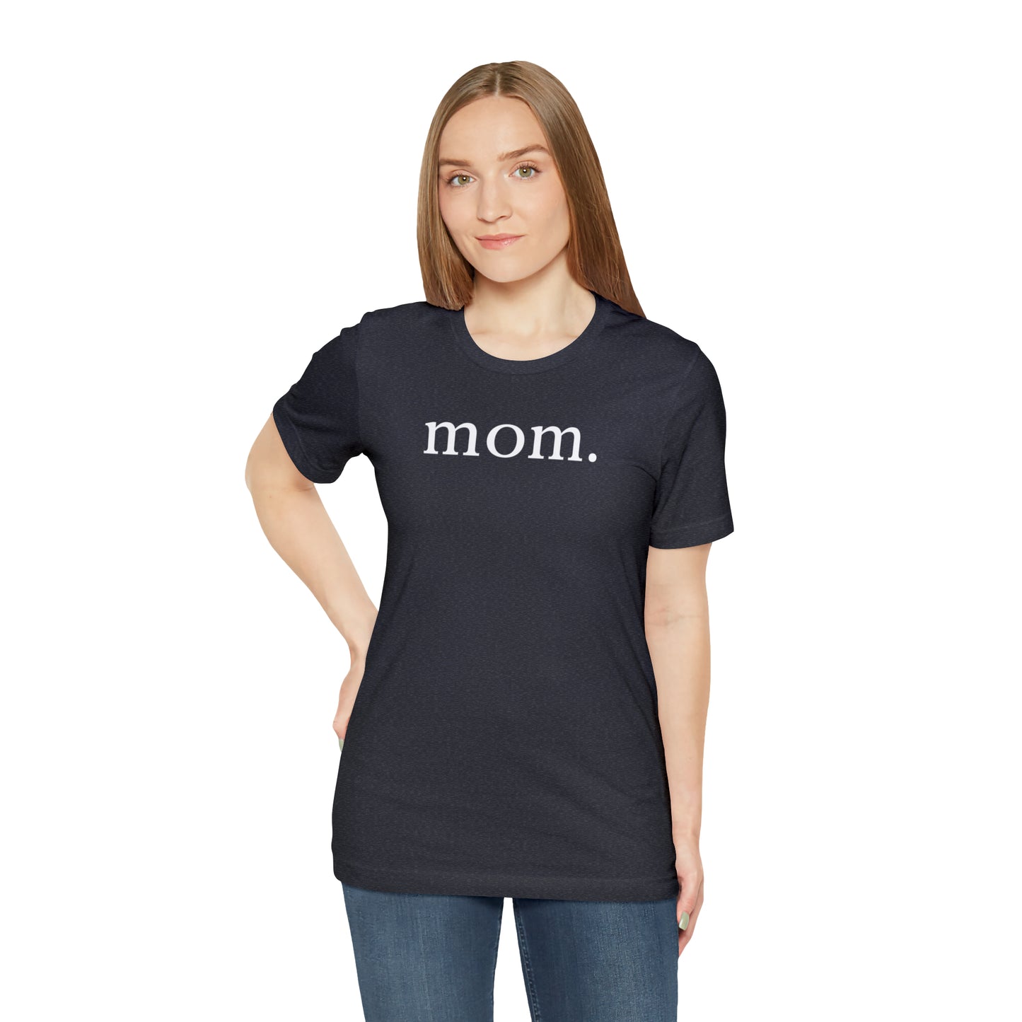 "Mom" T-Shirt | Mom Shirt | Stylish Mom Apparel | Birthday Gift Ideas for moms | Motherhood Shirts | Comfortable Everyday Mom Wear | Cute Mom Tees | Trendy Mom Shirts