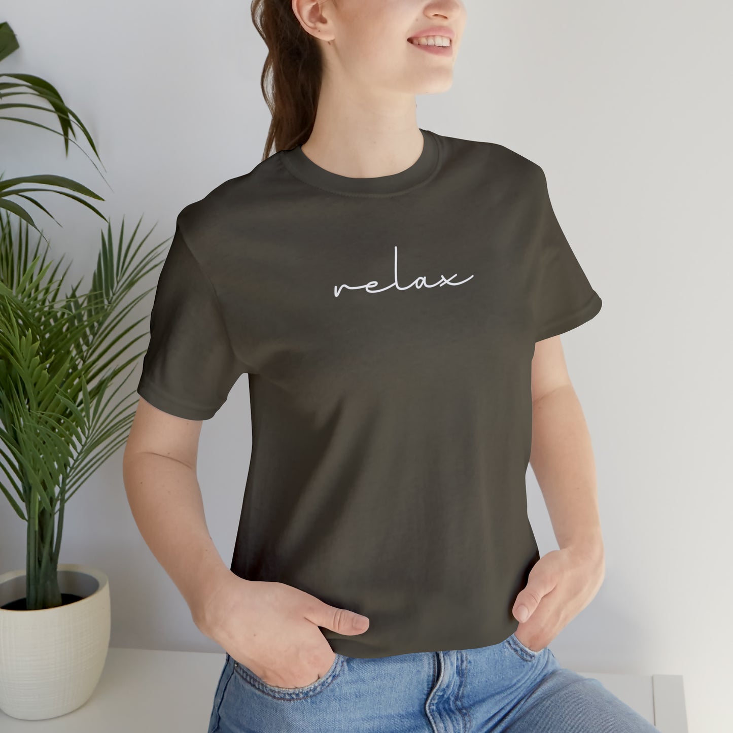 "Relax" T-Shirt | Mom Shirt | Cute and Trendy Mom Fashion | Unique Mom Tee | Mother's Day Gift Ideas for Mom | Comfortable Mom Clothing for Everyday Wear | Trendy Mom Apparel | Mama Shirt