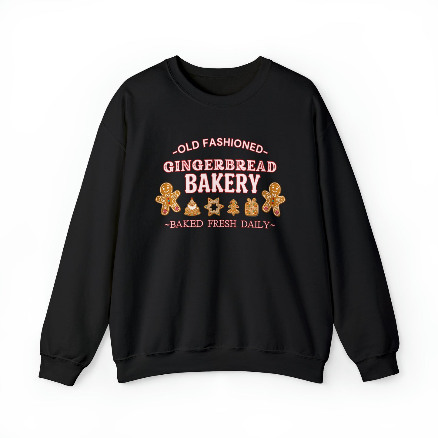 Old Fashioned Gingerbread Bakery" Sweatshirt | Ladies Festive Sweatshirt | Christmas Season Sweatshirt for Women | Womens Holiday Sweatshirt | Christmas Sweater