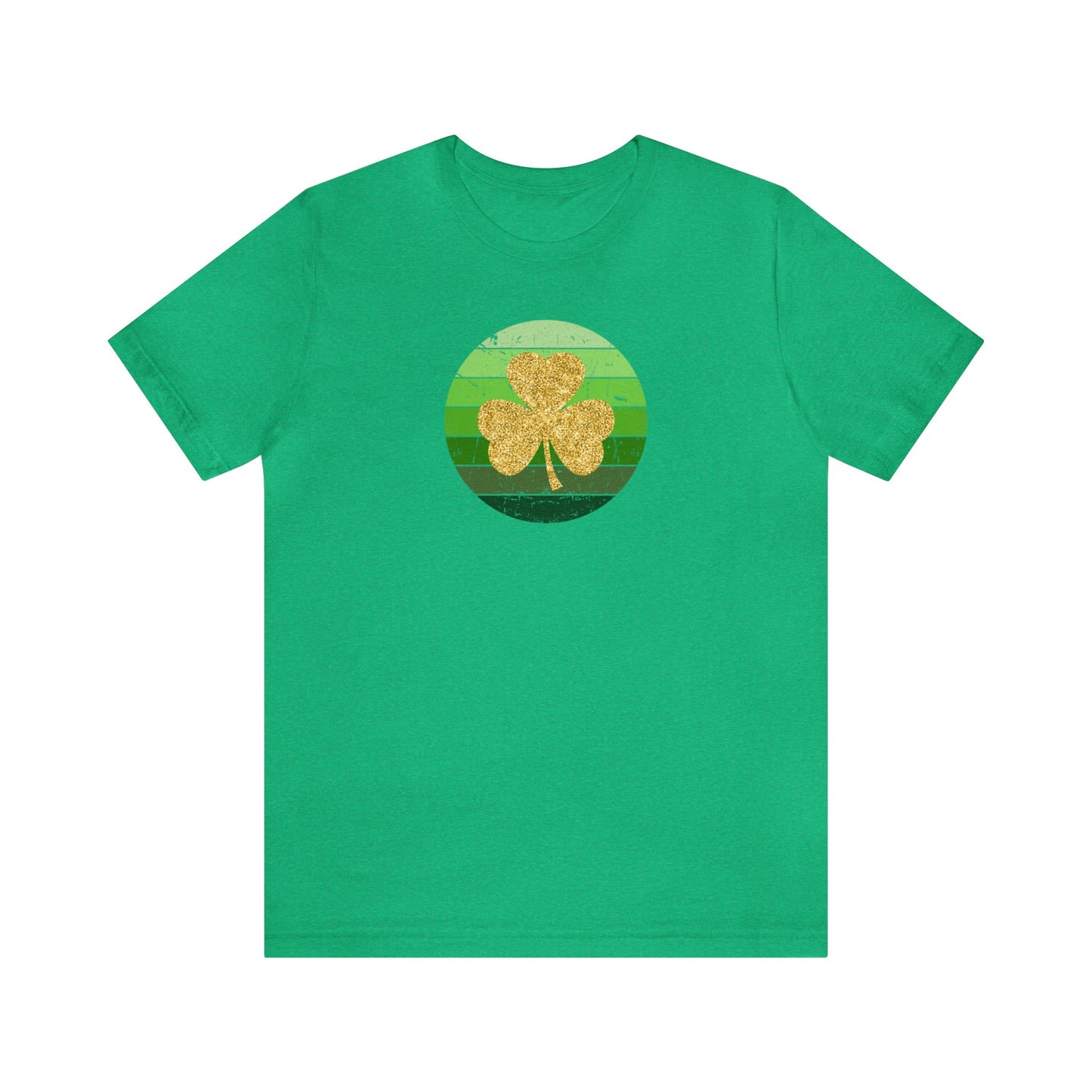 "Gold Shamrock" T-Shirt | Lucky Womens Tee for St. Patty's Day  | St. Paddy's Day Ladies Tee | Gift for Irish Lovers | St. Patricks Day Tee Shirt for Women | Women's St. Patty's Day Shirt