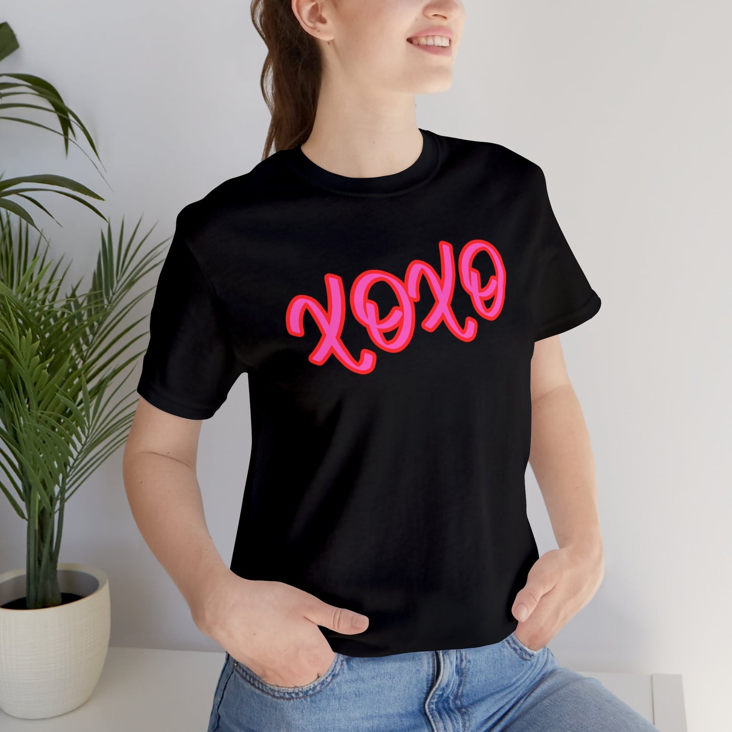 "XOXO" T-Shirt | Women's Hugs & Kisses Shirt | Ladies Valentine's Shirt | V Day Shirt for Her | Birthday Gift for Her | Valentine's Day T-shirts for Women | Gift for Her | Valentines Gift Ideas | V-Day Apparel