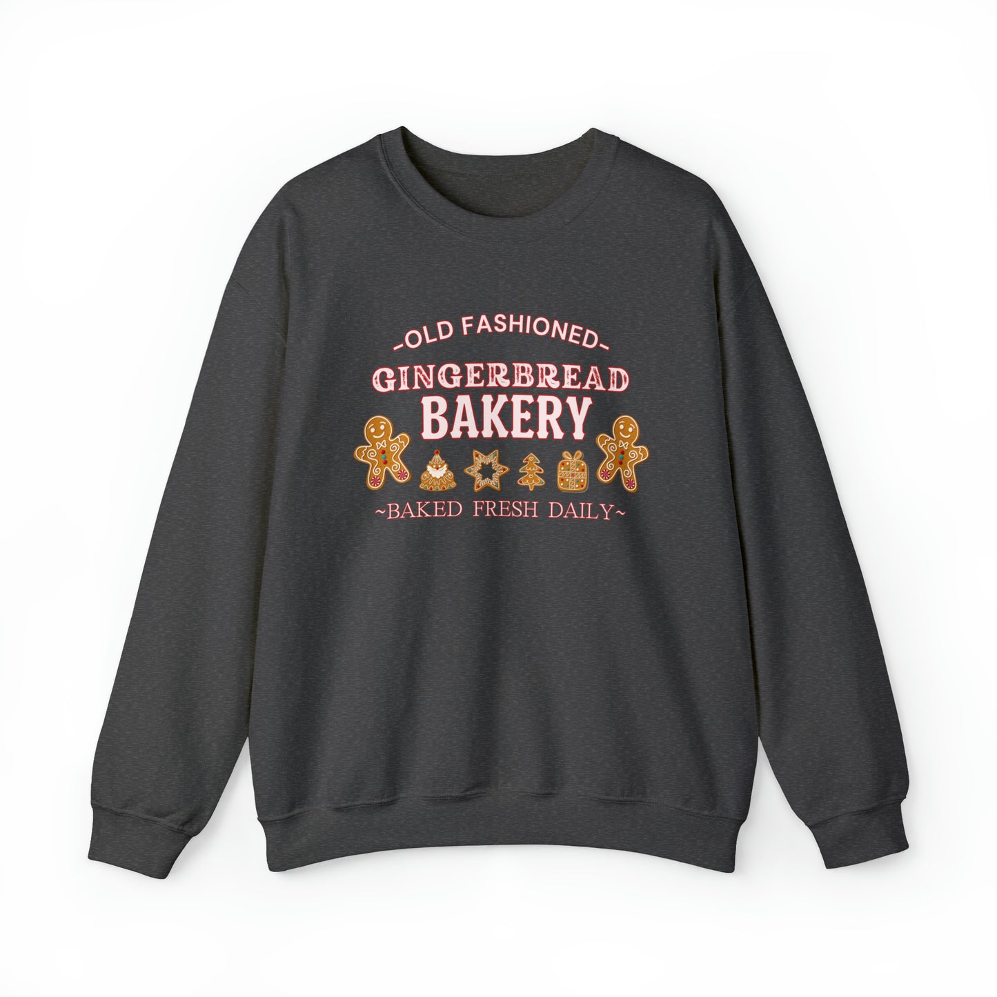 Old Fashioned Gingerbread Bakery" Sweatshirt | Ladies Festive Sweatshirt | Christmas Season Sweatshirt for Women | Womens Holiday Sweatshirt | Christmas Sweater