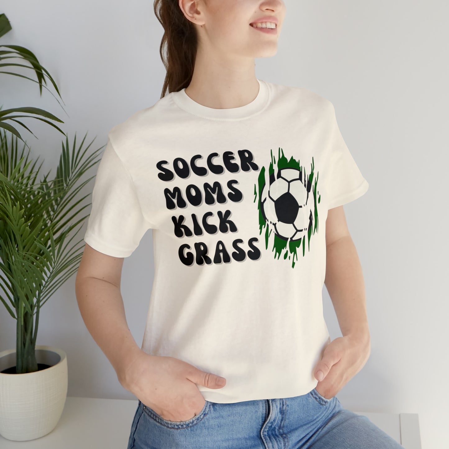 "Soccer Moms Kick Grass" T-Shirt | Humorous Soccer Mom Shirt | Soccer Mom Tee Gifts for Her | Funny Soccer Mom Shirt | Christmas Gifts for Soccer Moms | Funny Soccer Mom Tee | Gifts for Soccer Moms | Soccer Mama Shirt