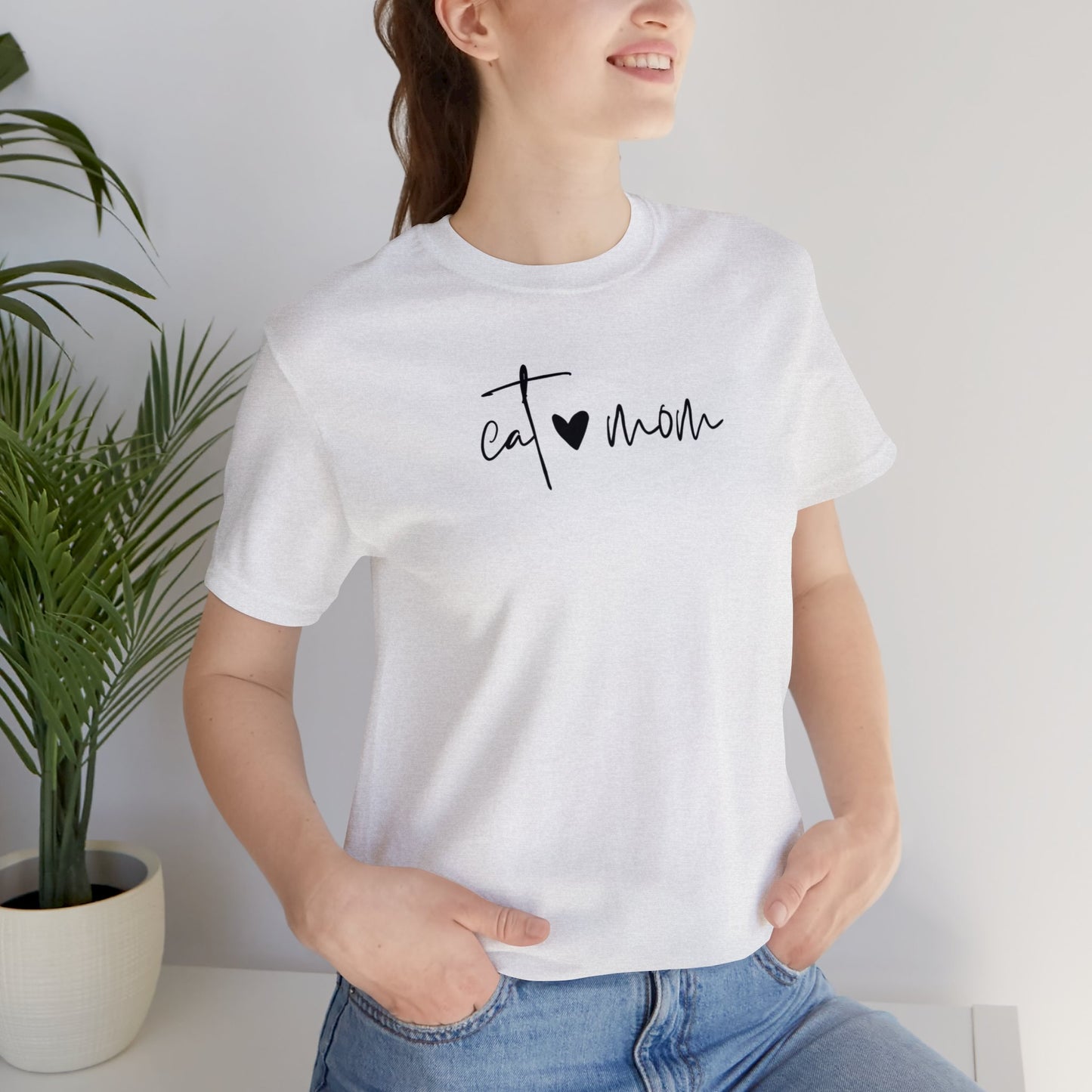 "Cat Mom" T-Shirt | Mom Life Shirt | Trendy Cat Mom Apparel | Birthday Gift Ideas for Cat Mom | Cat Mama Shirt | Cat Mom Shirt | Gift Idea for Mom of Fur Baby | Mom of Cats Shirt | Pet Mom Shirt