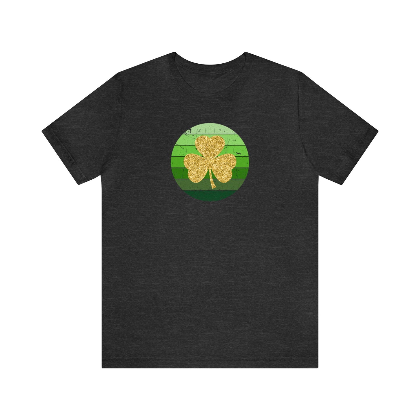 "Gold Shamrock" T-Shirt | Lucky Womens Tee for St. Patty's Day  | St. Paddy's Day Ladies Tee | Gift for Irish Lovers | St. Patricks Day Tee Shirt for Women | Women's St. Patty's Day Shirt