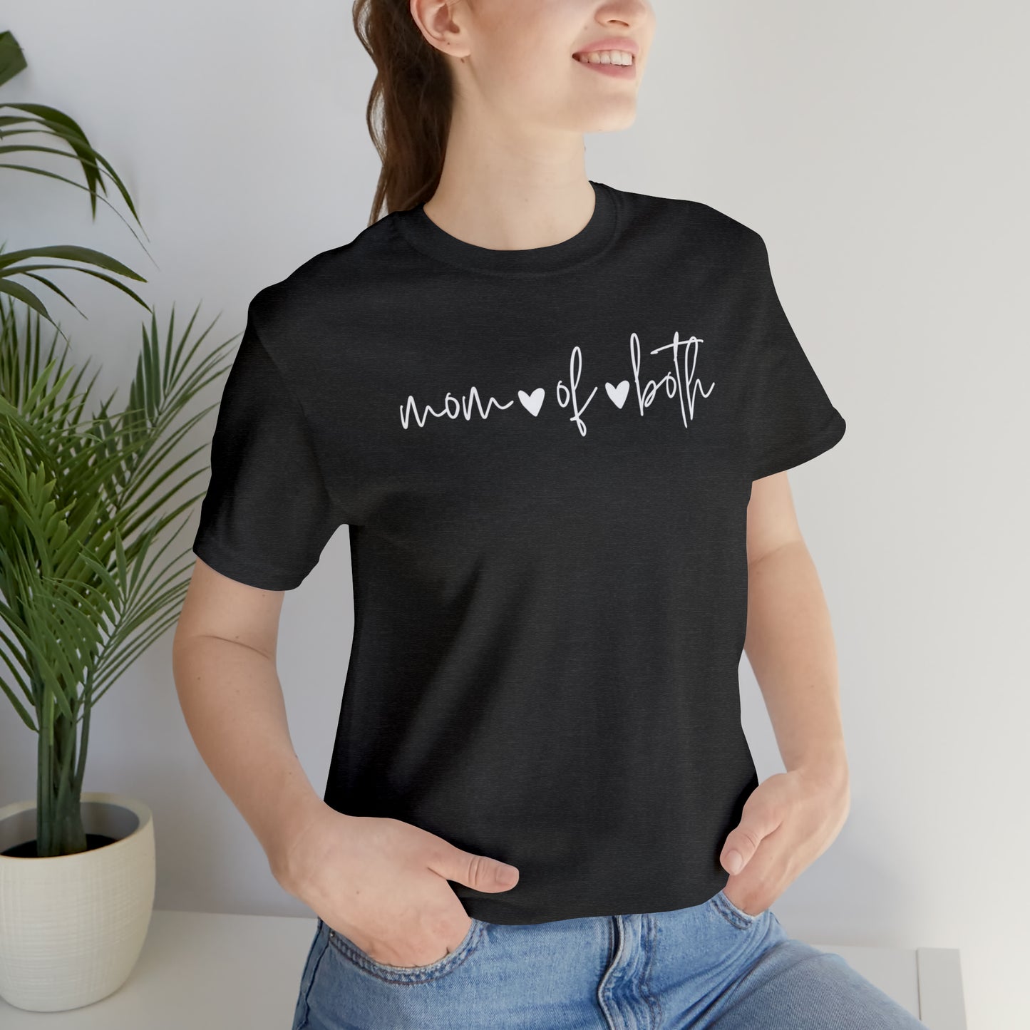 "Mom of Both" T-Shirt | Birthday Gift Idea for Mom of Boys | Mom Life Shirt | Trendy Mom Apparel | Mother's Day Gift Ideas | Mom of Both Shirt | Girl Mom Shirt | Mom of Daughter and Son Shirt | Boy Mom Shirt