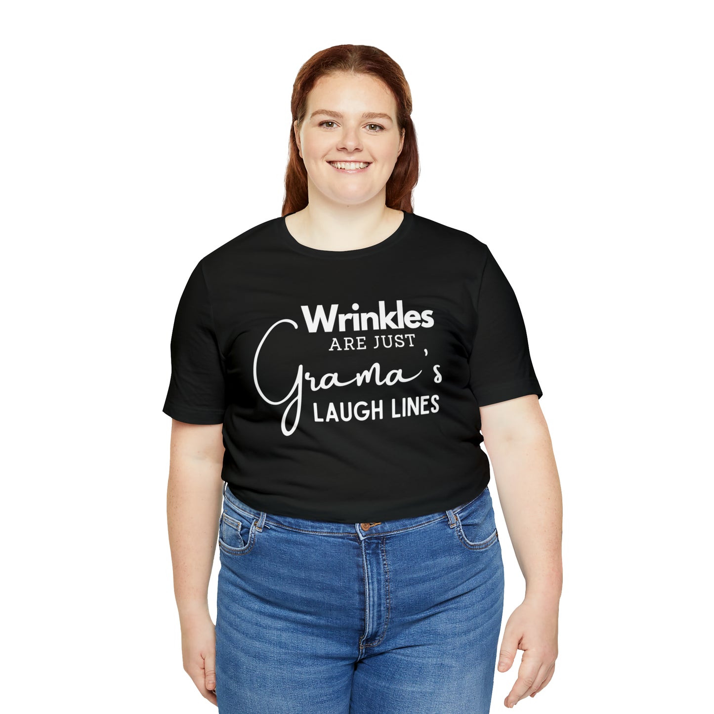 "Wrinkles are Just Grama's Laugh Lines" T-Shirt | Funny Grama Tee | Gift for Her | Funny Grama Shirt | Ladies Shirts | Shirt for Gramdma | Trendy Grama Tshirt