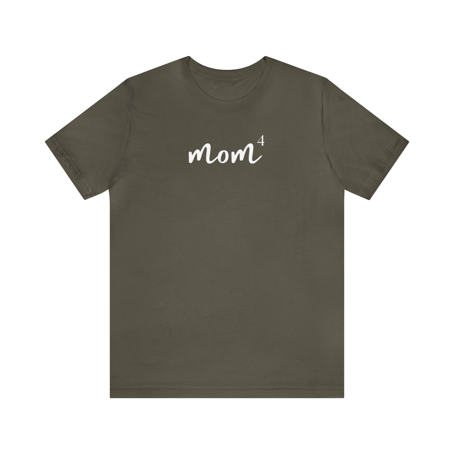 "Mom of 4" T-Shirt | Mom Shirt | Mother of Four Tee | Mother of Four Shirt | Stylish Mom Apparel | Birthday Gift Ideas for Mom | Mother of Four Apparel | Comfortable Everyday Mom Wear | Trendy Mom of Four Shirts | Family Mom Apparel