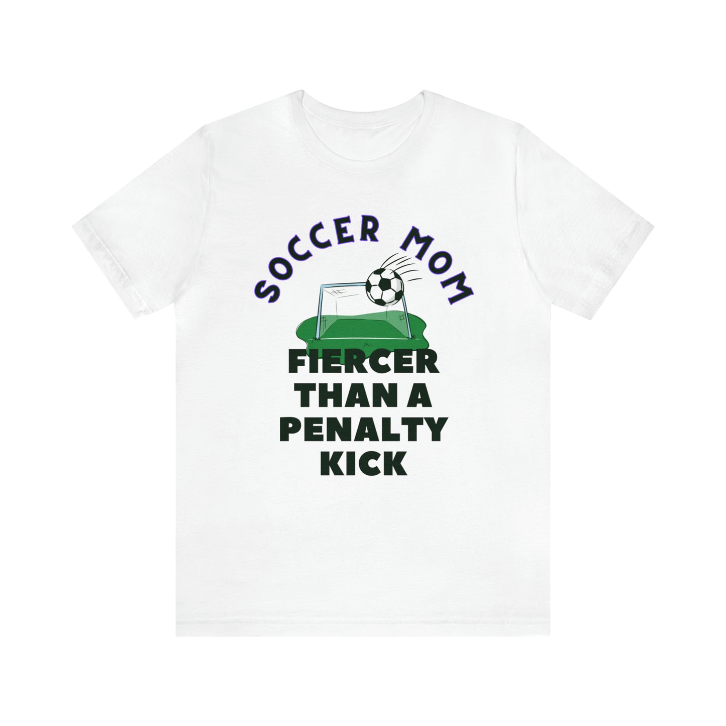 "Soccer Mom Fiercer Than a Penalty Kick" T-Shirt | Soccer Mom Shirt | Funny Soccer Mom Tee | Soccer Mom Apparel | Funny Shirt for Soccer Moms | Gift for Soccer Moms | Soccer Mama Shirt | Mother's Day Gift Ideas for Mom