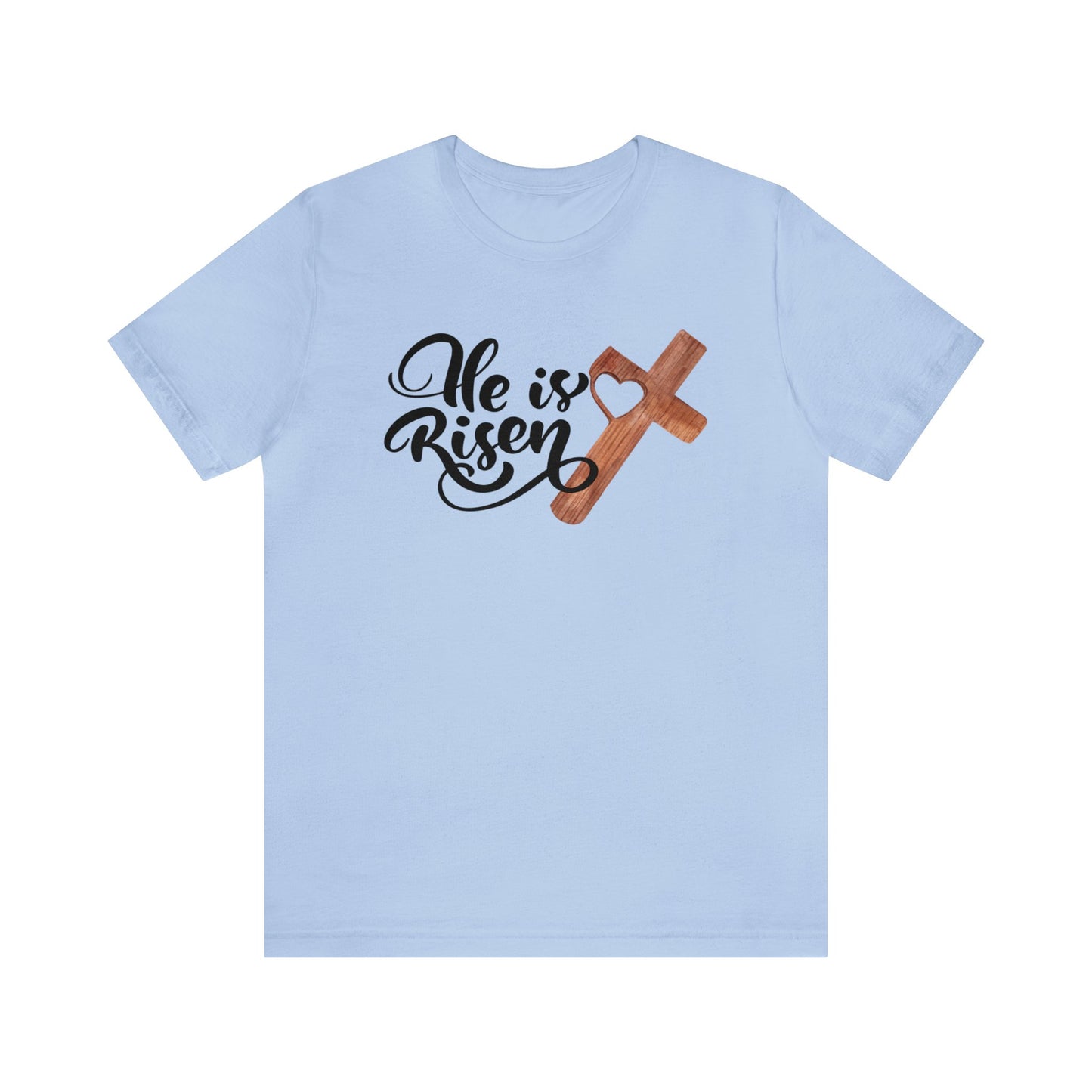 "He is Risen" T-Shirt | Religious Easter Shirt for Women | Easter Tee Shirt for Women with Meaning | Gift for Her | Religious Easter Apparel for Women | Women's Easter Tee Shirt