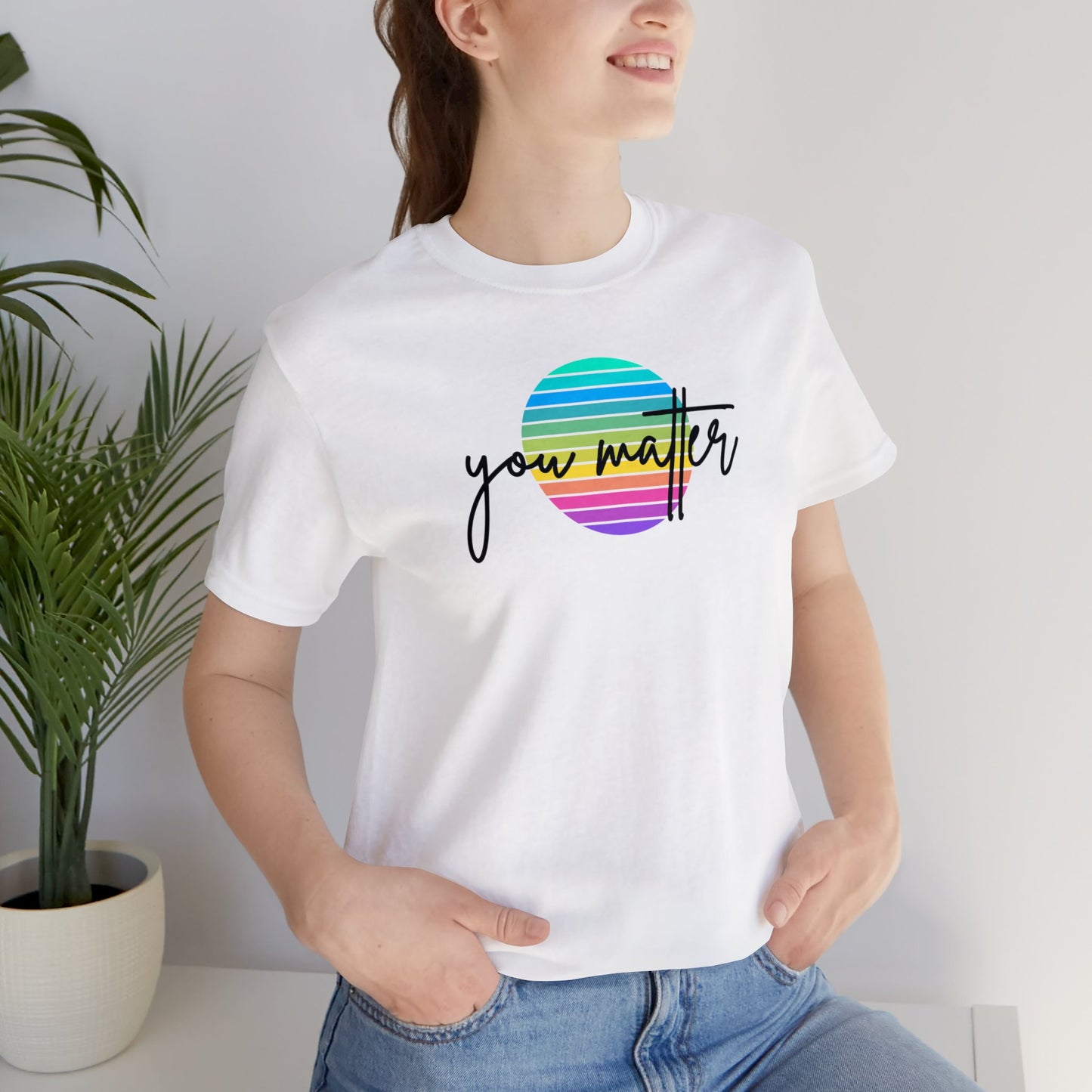 "You Matter" T-Shirt | Inclusive Apparel | Cute and Trendy Mom Fashion | Pride Tee | Proud Mom of an LGBTQ+ Child Tee | Pride Month Gift Ideas for Women | LGBTQ+ Shirts | LGBTQ+ Mom Christmas Gift | LGBTQ+ Shirt