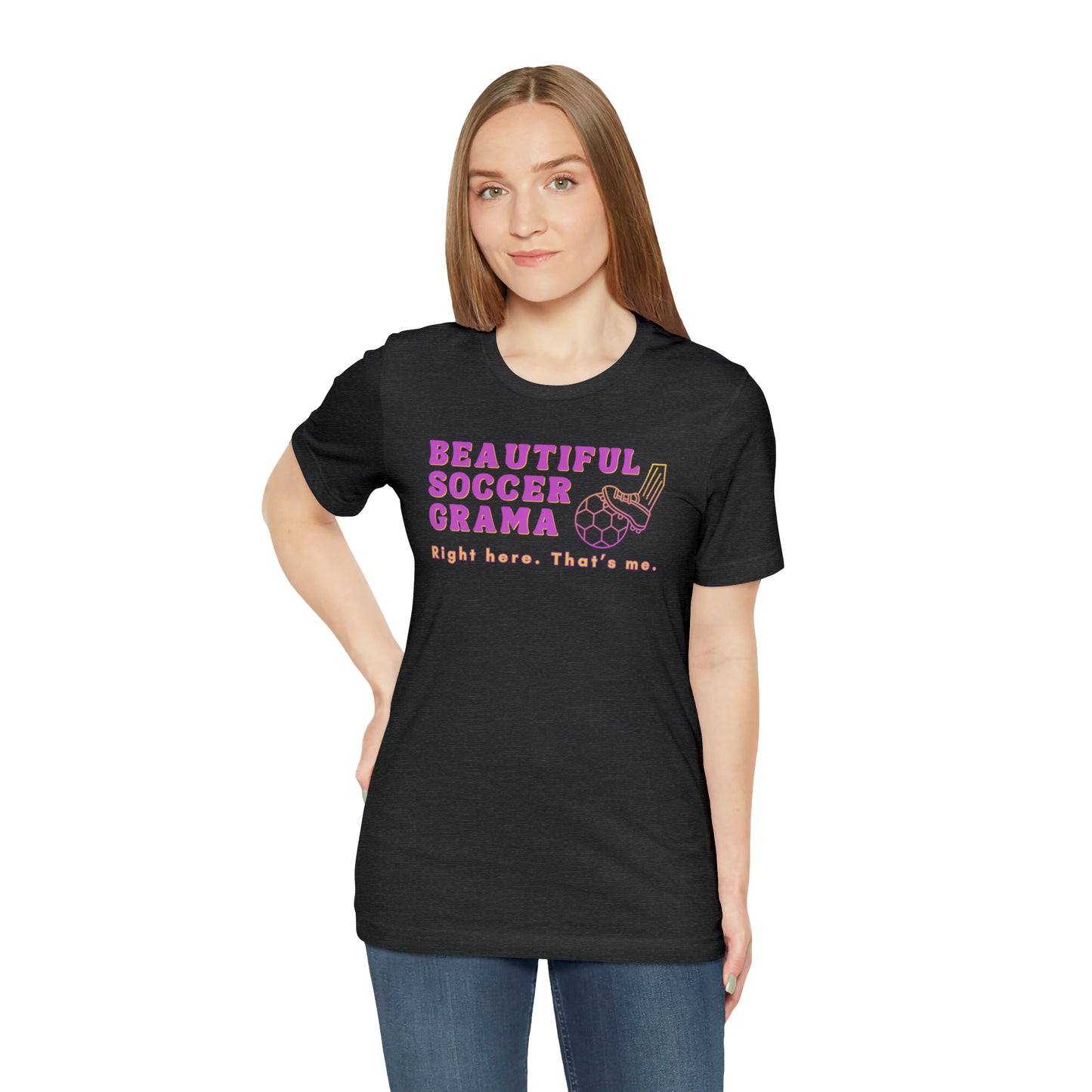 "Beautiful Soccer Grama" T-Shirt | Soccer Grama Shirt | Perfect Gift for Soccer Grandmas | Trendy Soccer Grandma Apparel | Funny Grama Shirt | Soccer Grama Tee | Mother's Day Gift Ideas for Grama