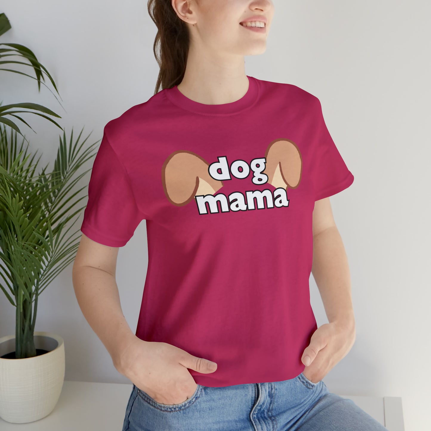 "Dog Mama" T-Shirt | Dog Lover Tee | Perfect Mother's Day Gift Idea | Cute and Comfortable Dog Mom Shirt for Every Day Wear | Trendy Dog Mom Apparel | Cute Dog Mom Shirt