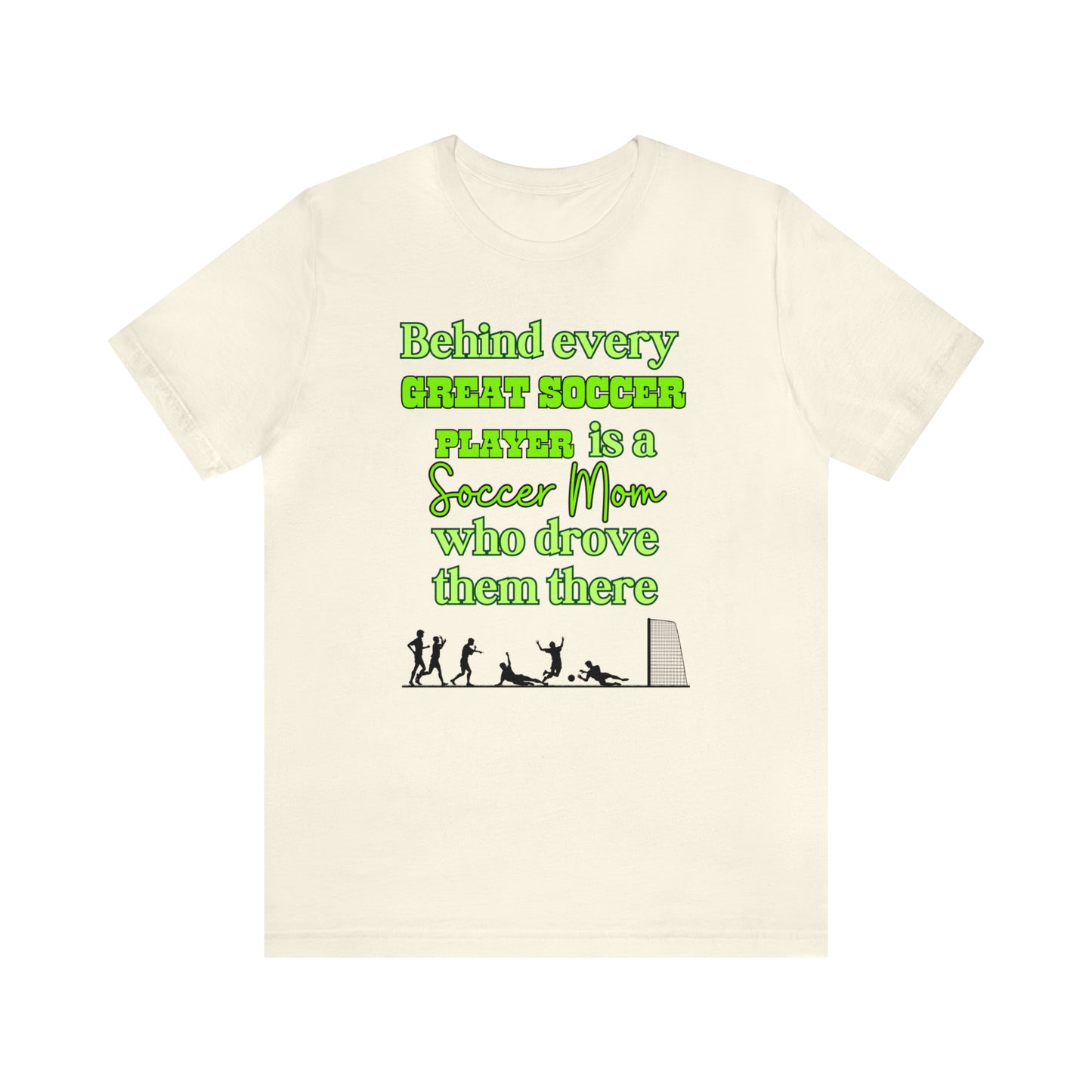 "Behind Every Great Soccer Player is a Soccer Mom Who Drove Them There" T-Shirt | Humorous Soccer Mom Tee Shirt | Soccer Mama Shirt | Birthday Gifts for Soccer Moms | Funny Soccer Mom Tee | Funny Shirt for Soccer Moms | Gift for Soccer Moms