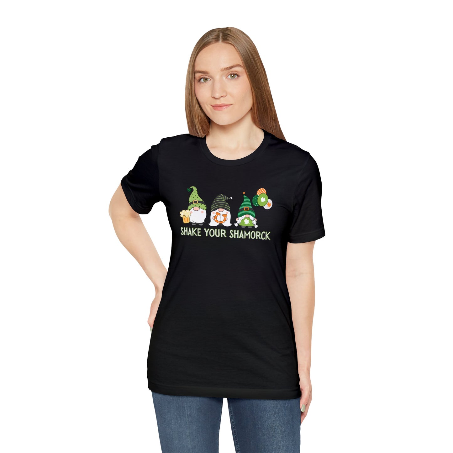 "Shake Your Shamrock" T-Shirt | Funny Women's St. Patty's Day Shirt | Ladies Tee for St. Patrick's Day | Funny Tee for Ladies on St. Paddy's Day | St. Patty's Day Tee Shirt for Women