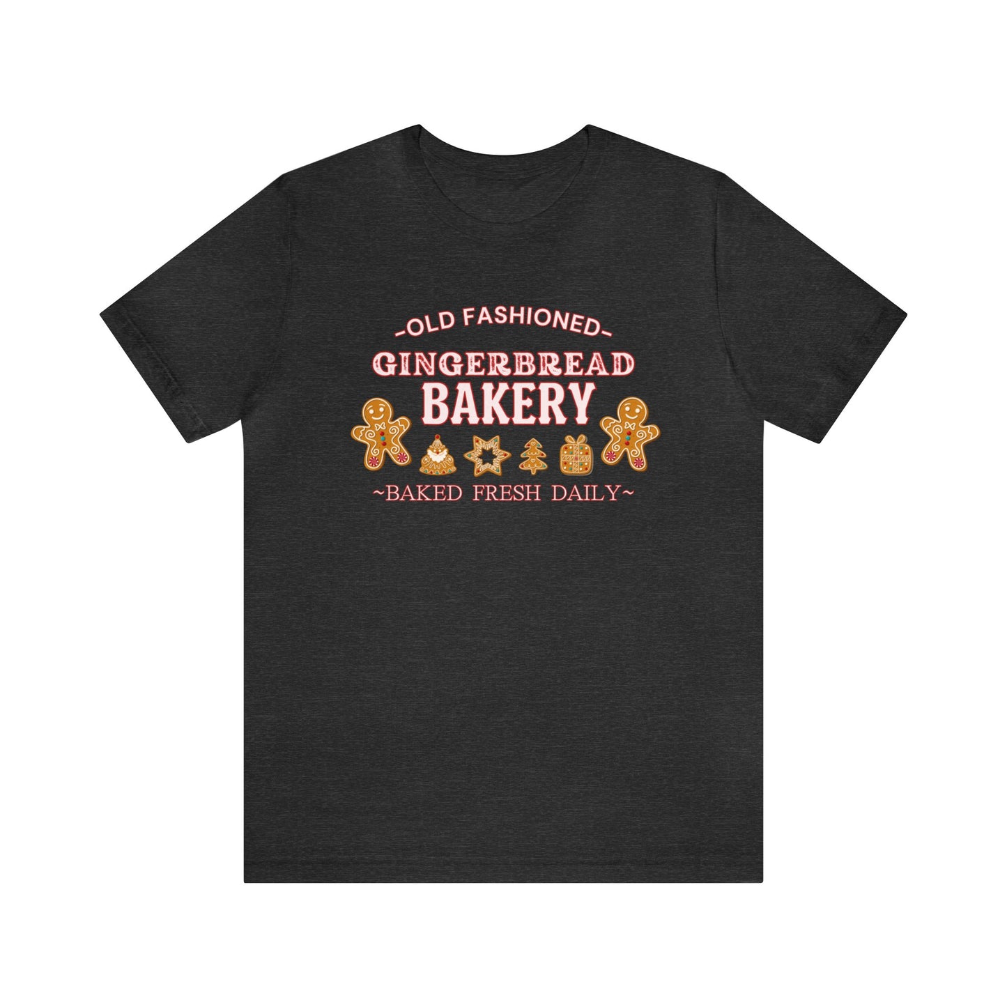 "Old Fashioned Gingerbread Bakery" T-Shirt | Gifts for Her | Women's Christmas Shirt | Birthday Gift Ideas for Women | Festive Christmas T-Shirt | Holiday Mom Tee | Trendy Christmas Shirt for Ladies