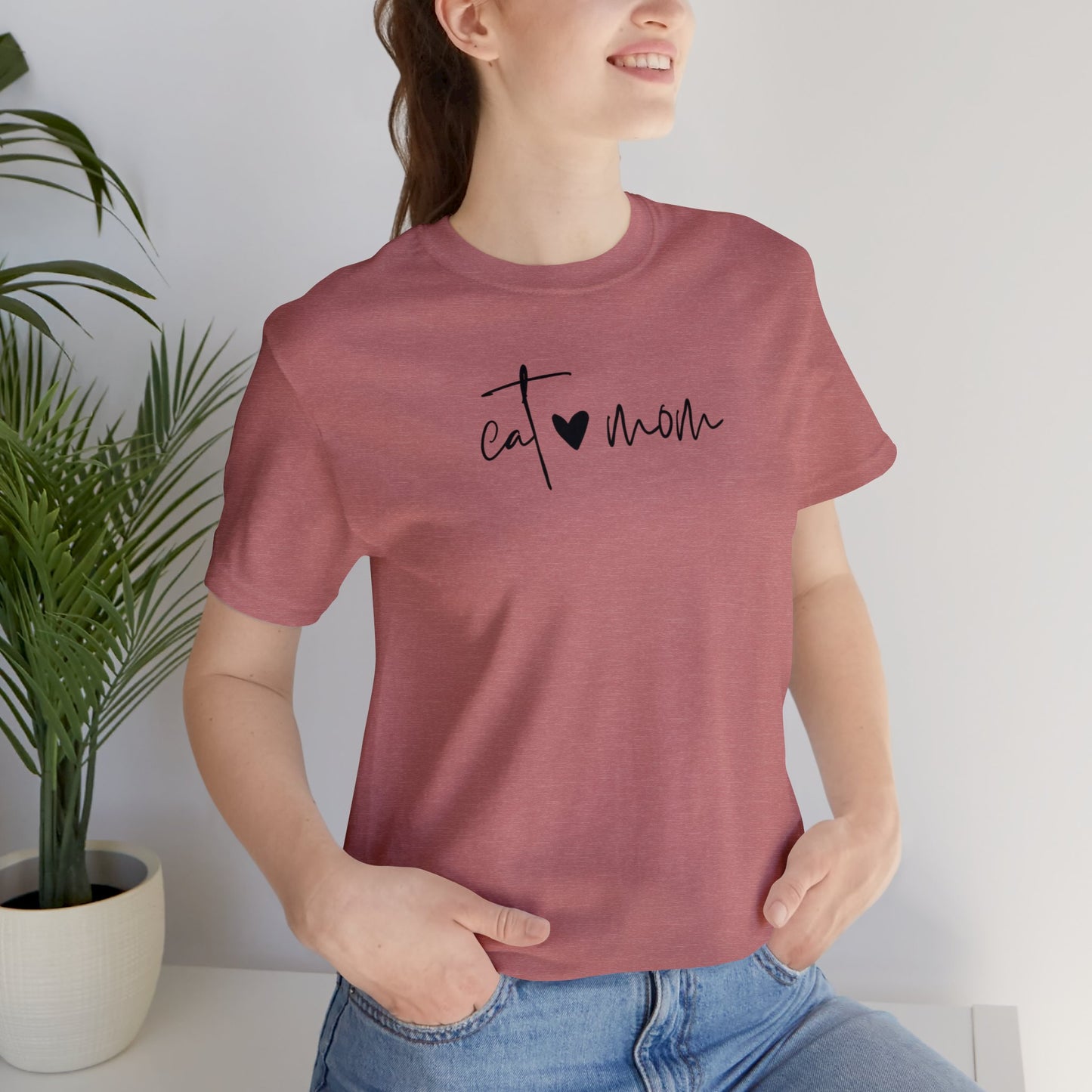 "Cat Mom" T-Shirt | Mom Life Shirt | Trendy Cat Mom Apparel | Birthday Gift Ideas for Cat Mom | Cat Mama Shirt | Cat Mom Shirt | Gift Idea for Mom of Fur Baby | Mom of Cats Shirt | Pet Mom Shirt