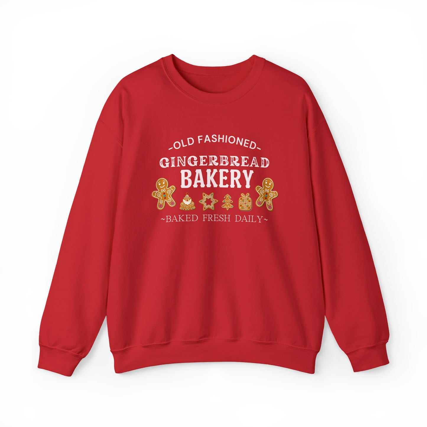 Old Fashioned Gingerbread Bakery" Sweatshirt | Ladies Festive Sweatshirt | Christmas Season Sweatshirt for Women | Womens Holiday Sweatshirt | Christmas Sweater