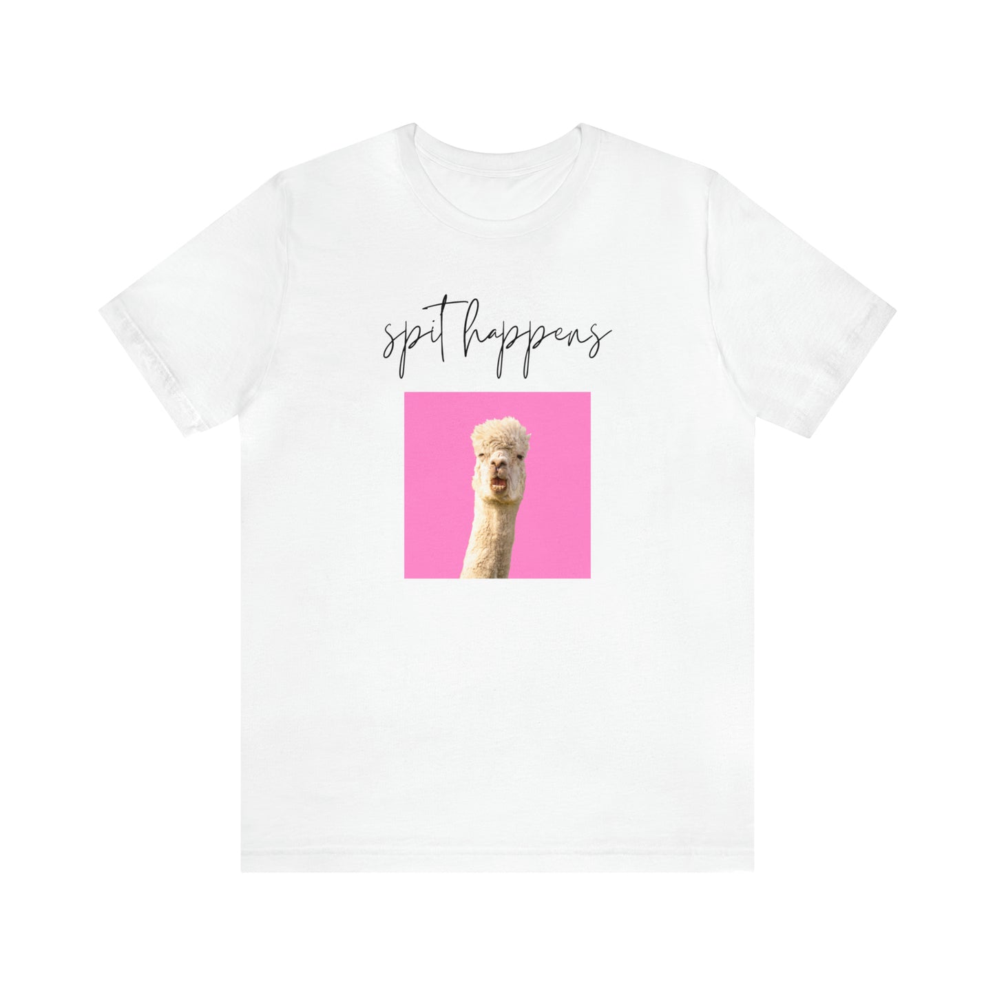 "Spit Happens" T-Shirt | Sarcastic Mom Shirt| Gift for Her | Sarcasm Shirt | Humorous Women's Shirt | Birthday Gifts for Women | Funny Llama Shirt | Funny Shirt for Women | Ladies Shirts | Sarcastic Shirt for Women | Funny Shirt for Friends