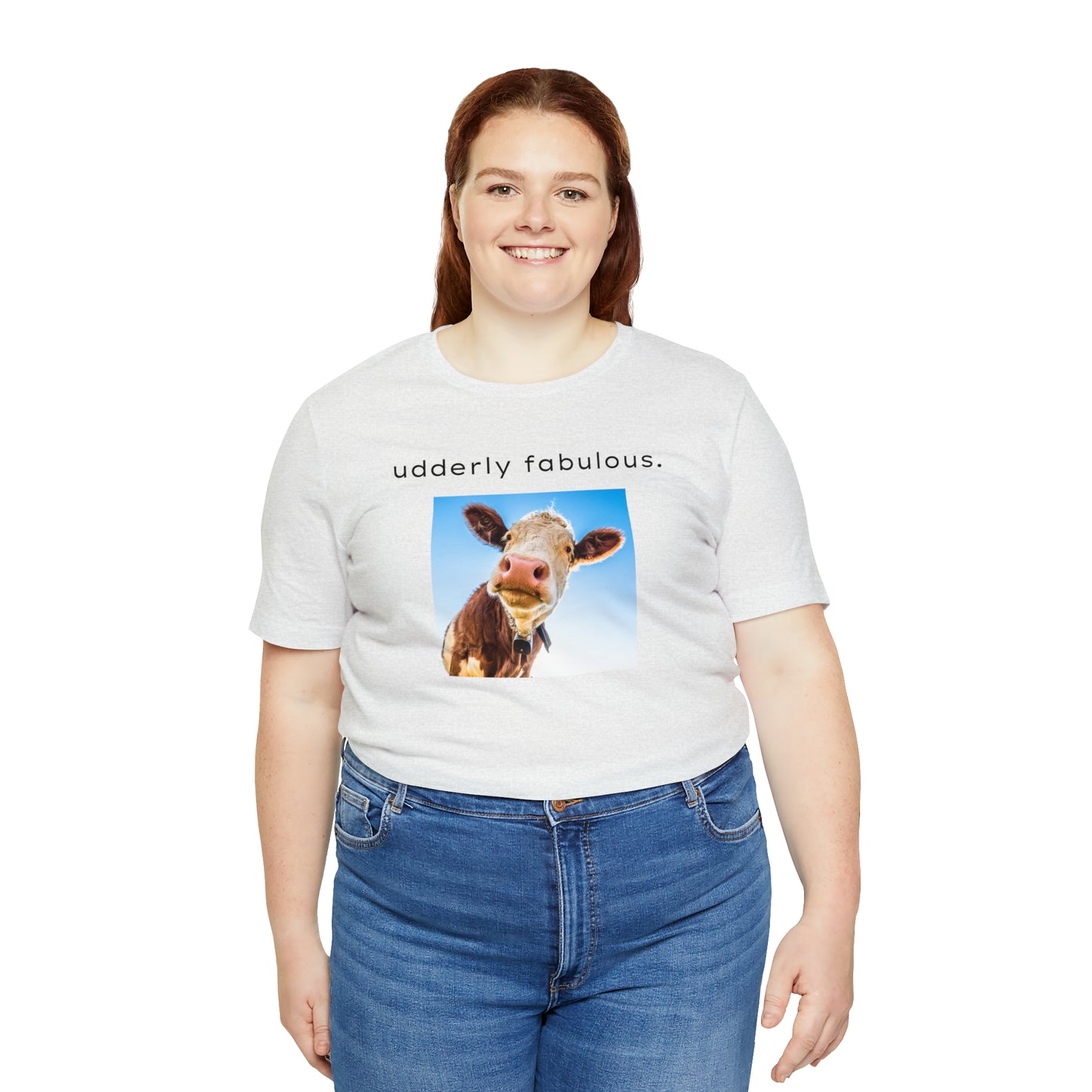 "Udderly Fabulous" T-Shirt | Gift for Her | Sarcasm Shirt | Birthday Gifts for Women | Funny Cow Shirt | Sarcastic Mom Shirt | Funny Shirt for Women | Ladies Shirts | Funny Shirt for Friends | Trendy Womens Shirts