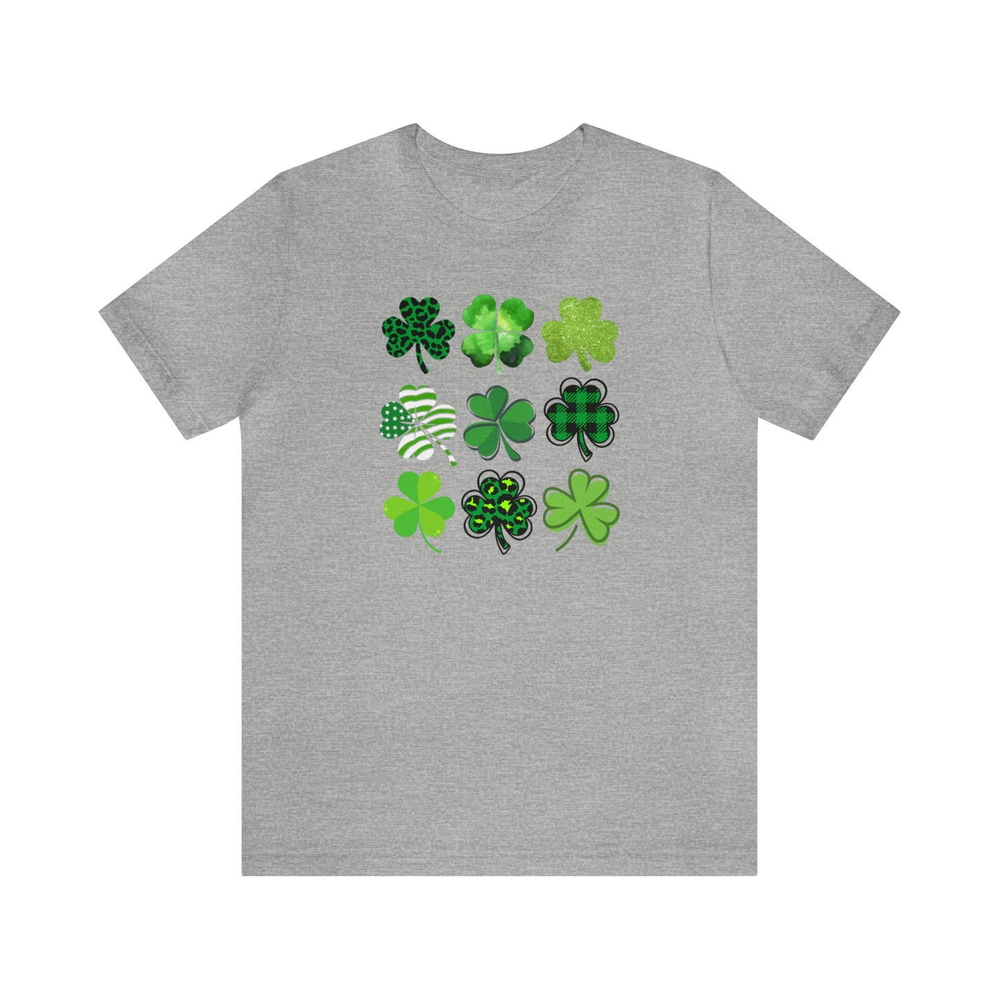 "Shamrocks" T-Shirt | Tee Shirt for St. Patrick's Day | Womens Shamrock Shirt | St .Patty's Day Shamrock Shirt for Ladies | St. Patty's Day Apparel for Women | Mom Shamrock Tee Shirt