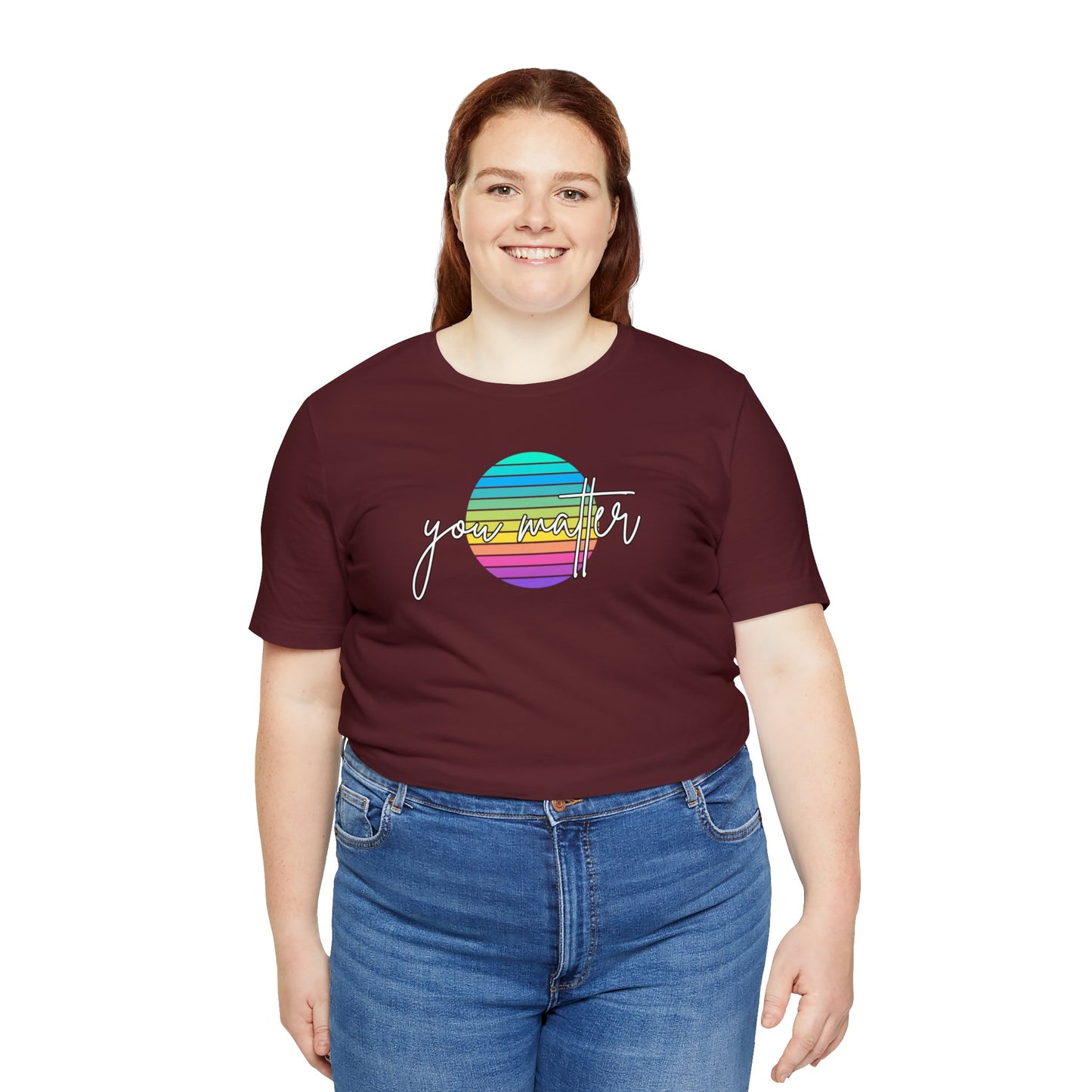 "You Matter" T-Shirt | Inclusive Apparel | Cute and Trendy Mom Fashion | Pride Tee | Proud Mom of an LGBTQ+ Child Tee | Pride Month Gift Ideas for Women | LGBTQ+ Shirts | LGBTQ+ Mom Christmas Gift | LGBTQ+ Shirt