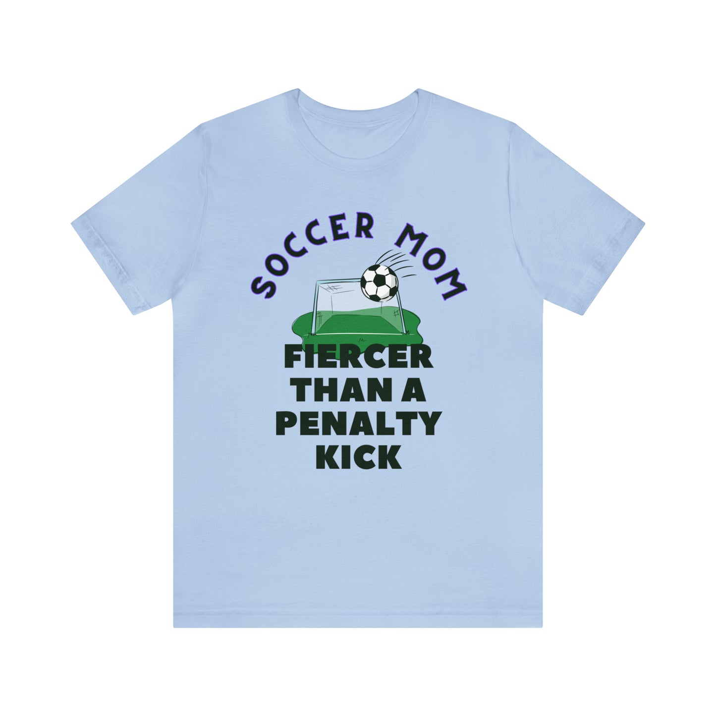 "Soccer Mom Fiercer Than a Penalty Kick" T-Shirt | Soccer Mom Shirt | Funny Soccer Mom Tee | Soccer Mom Apparel | Funny Shirt for Soccer Moms | Gift for Soccer Moms | Soccer Mama Shirt | Mother's Day Gift Ideas for Mom