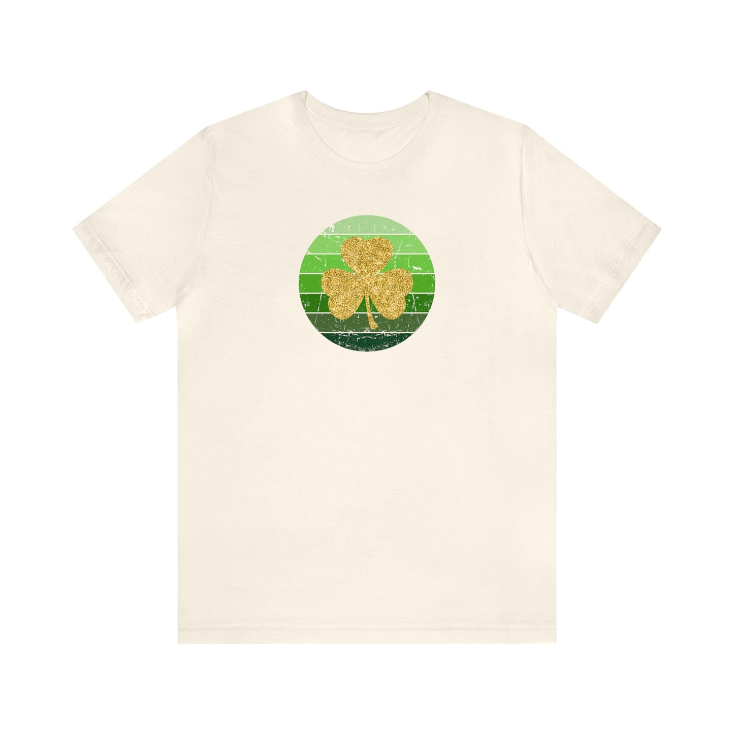 "Gold Shamrock" T-Shirt | Lucky Womens Tee for St. Patty's Day  | St. Paddy's Day Ladies Tee | Gift for Irish Lovers | St. Patricks Day Tee Shirt for Women | Women's St. Patty's Day Shirt