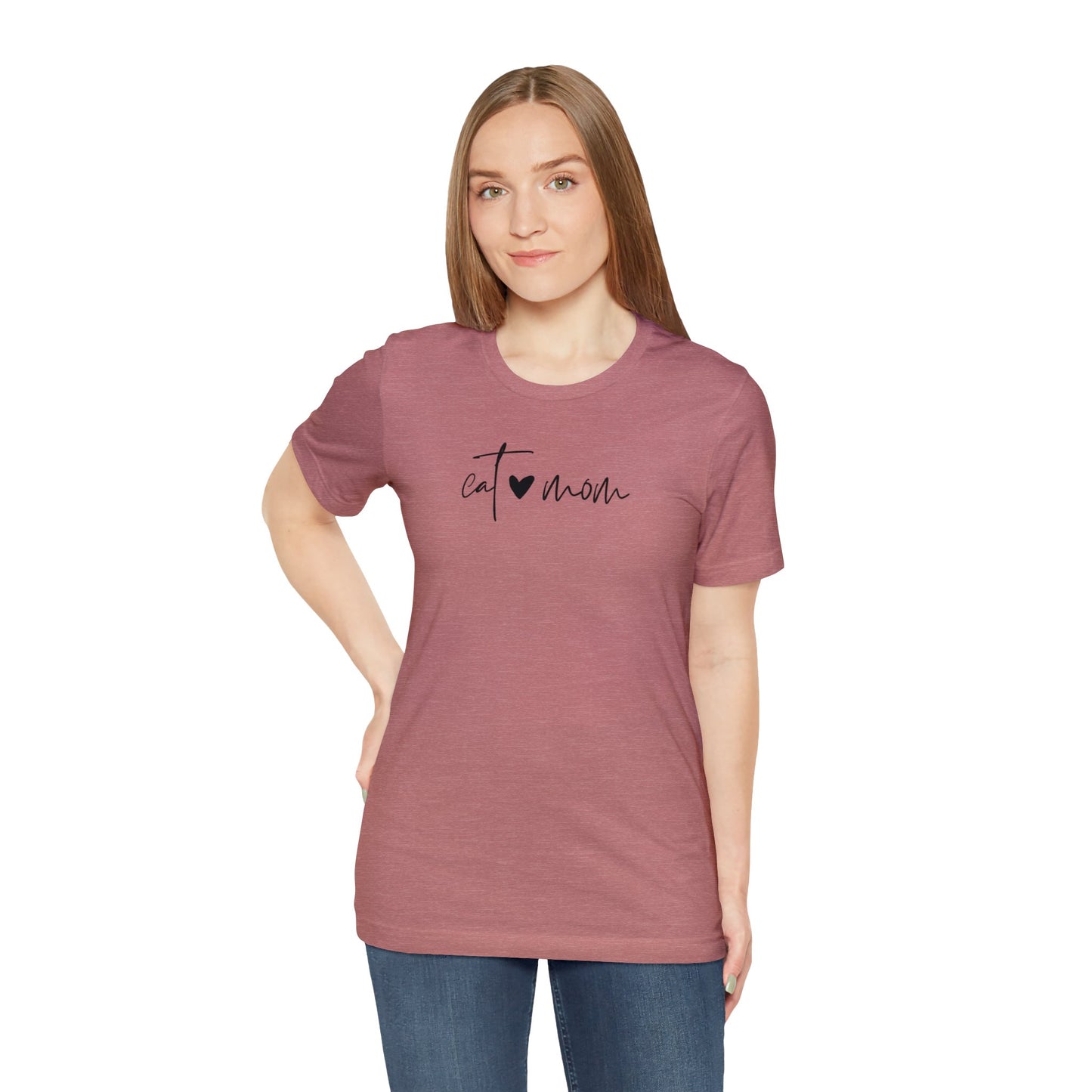 "Cat Mom" T-Shirt | Mom Life Shirt | Trendy Cat Mom Apparel | Birthday Gift Ideas for Cat Mom | Cat Mama Shirt | Cat Mom Shirt | Gift Idea for Mom of Fur Baby | Mom of Cats Shirt | Pet Mom Shirt