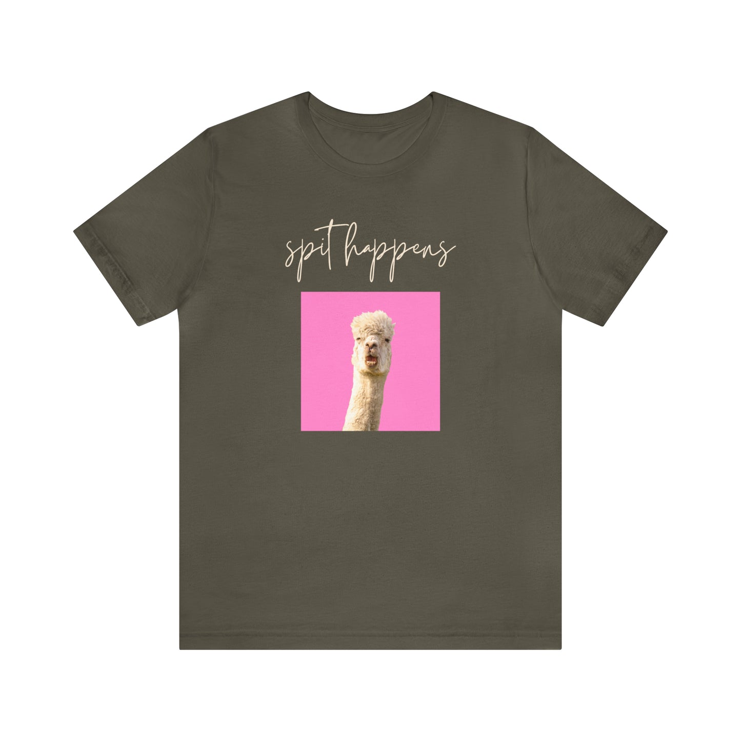 "Spit Happens" T-Shirt | Sarcastic Mom Shirt| Gift for Her | Sarcasm Shirt | Humorous Women's Shirt | Birthday Gifts for Women | Funny Llama Shirt | Funny Shirt for Women | Ladies Shirts | Sarcastic Shirt for Women | Funny Shirt for Friends