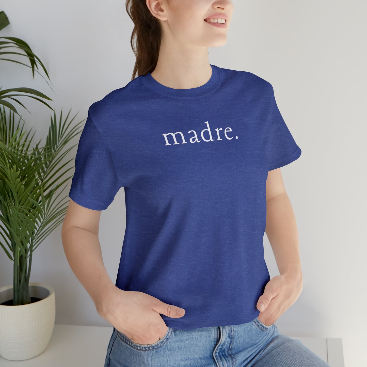 "Madre" T-Shirt | Hispanic Mom Shirt | Stylish Mom Apparel | Cute Mom Tees | Birthday Gift Ideas for Moms | Spanish Mom Shirt | Motherhood Shirts | Comfortable Everyday Mom Wear | Trendy Mom Shirts