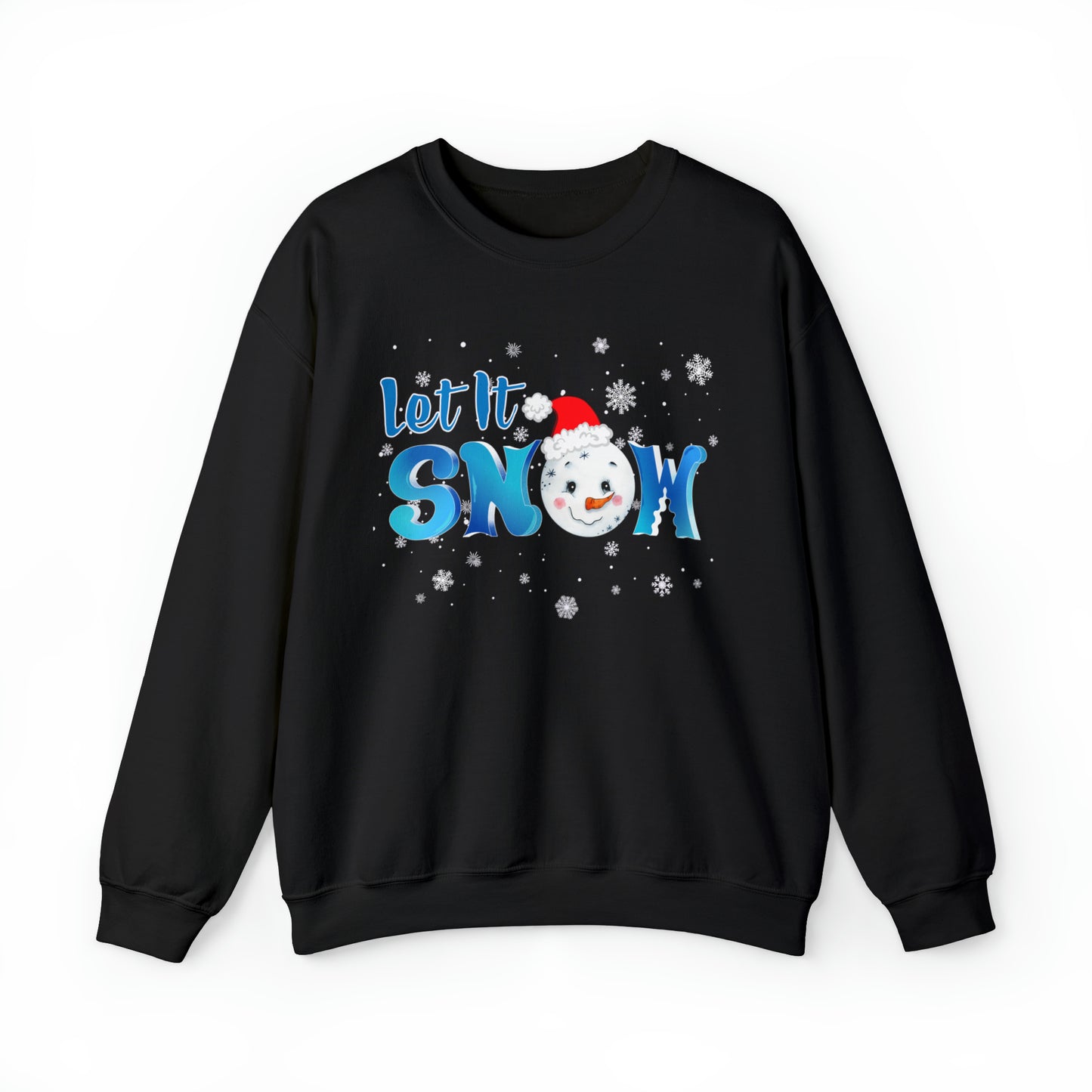 "Let It Snow" Sweatshirt | Festive Sweatshirt for Women | Ladies Christmas Sweatshirt | Womens Christmas Sweater | Womens Winter Graphic Sweatshirt | Snow Sweatshirt for Moms