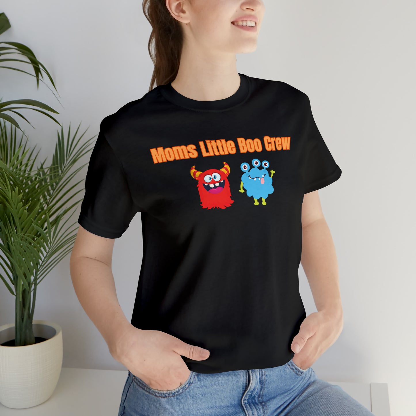 "Moms Little Boo Crew 2" T-Shirt | Mom of 2 Halloween Shirt | Halloween Shirt for Moms | Trendy Halloween Apparel | Monsters Halloween Shirt | Birthday Gift Ideas for Mom | Mama Halloween Shirt