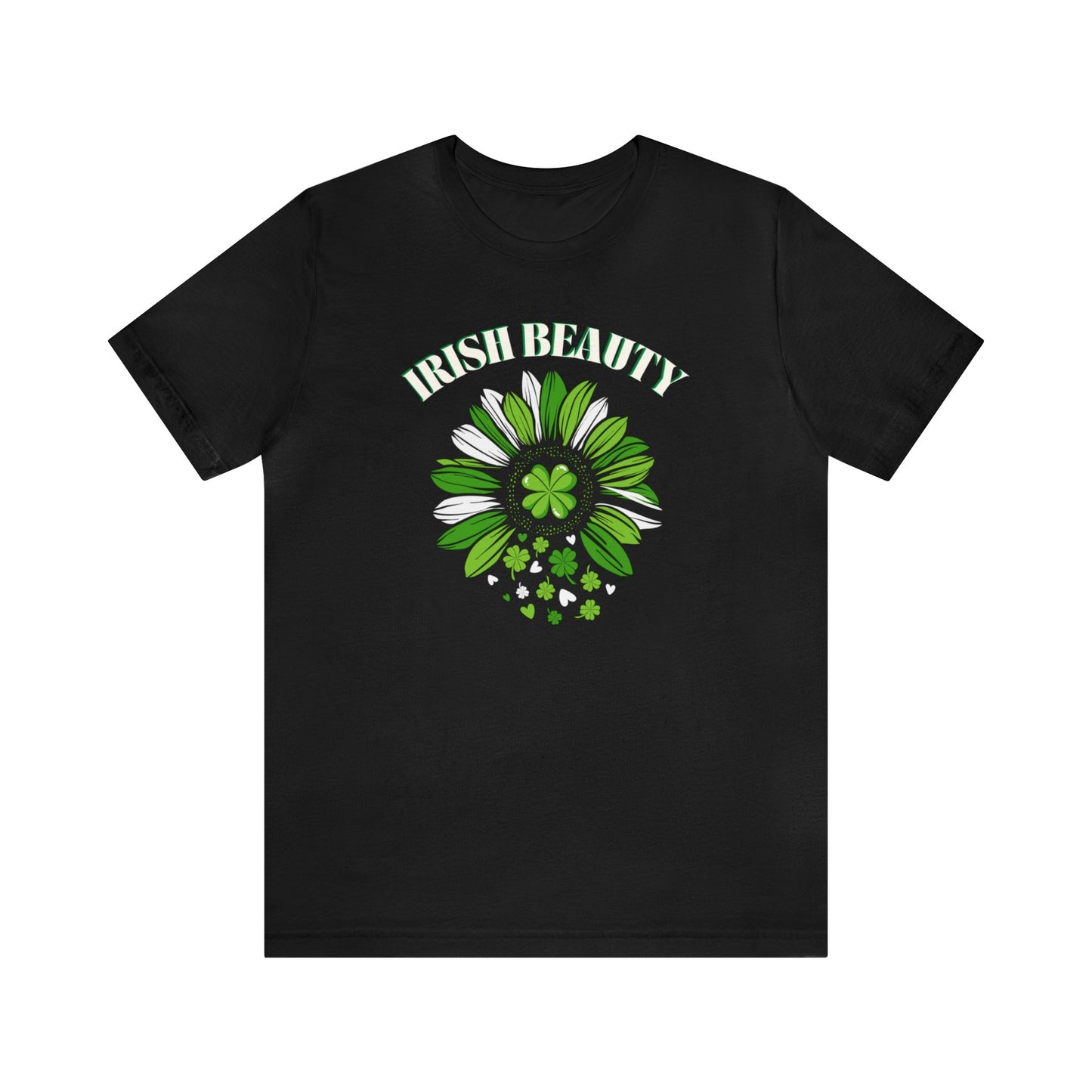 "Irish Beauty" T-Shirt | St. Patty's Day Tee Shirt for Ladies | St. Paddy's Day Womens Tee | Shamrock Day Tee for Her | St. Patricks Day Tee Shirt for Her | St. Patty's Day Apparel for Women | Irish Women's Shirt