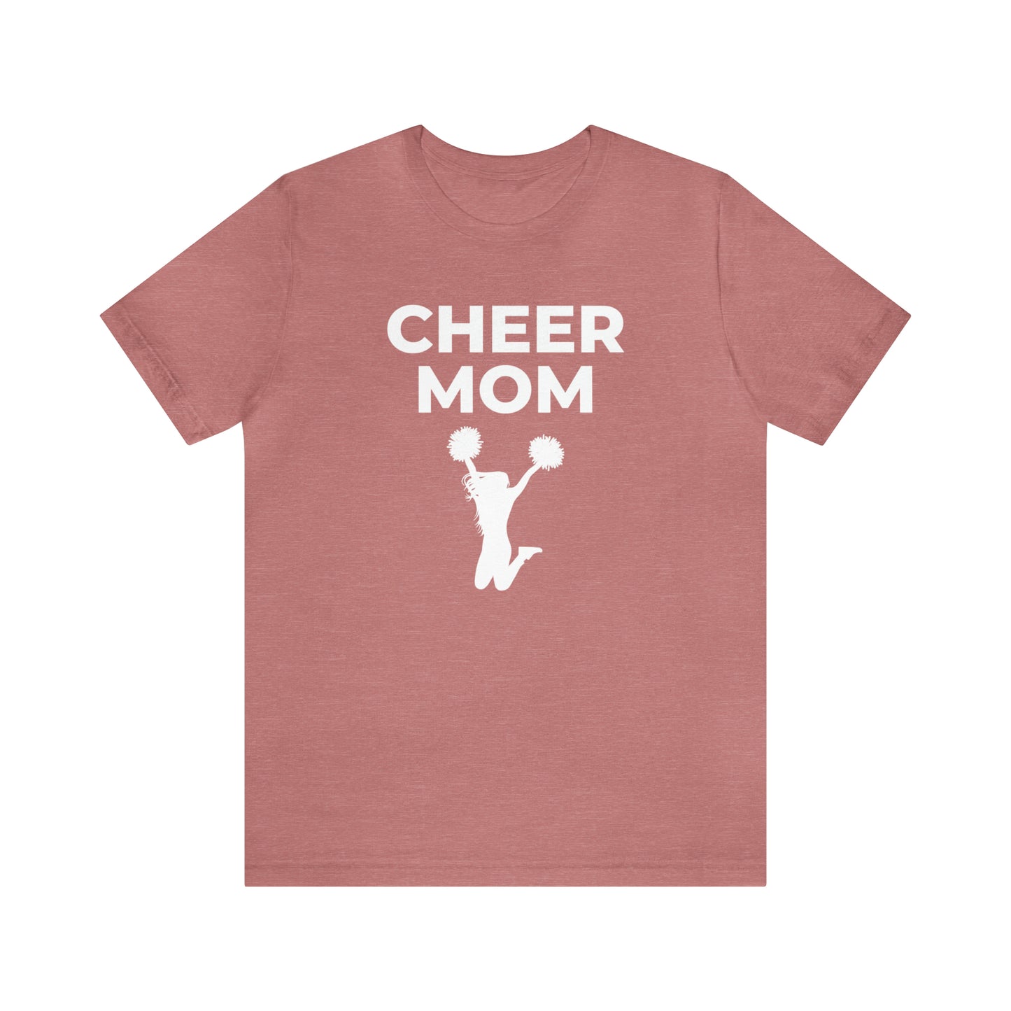 "Cheer Mom" T-Shirt | Cheerleader Mom Shirt | Proud Cheer Mom Tee | Mother's Day Gift Ideas for Mom | Cheer Mom Apparel | Trendy and Comfortable Cheer Mom Gear | Cheer Mom Shirt