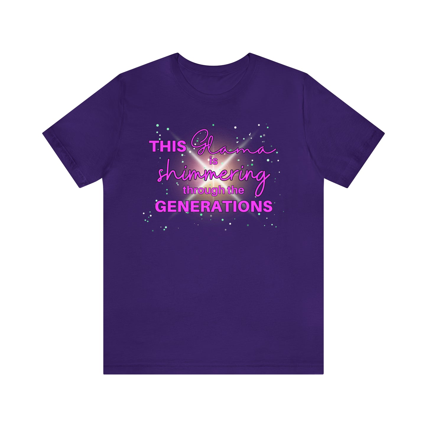 "This Grama is Shimmering Through the Generations" T-Shirt | Trendy Grama Tee | Gift for Her | Cute Grandma Shirt | Ladies Shirts | Shirt for Grandma | Gifts for Grandma | Glitter Grandma