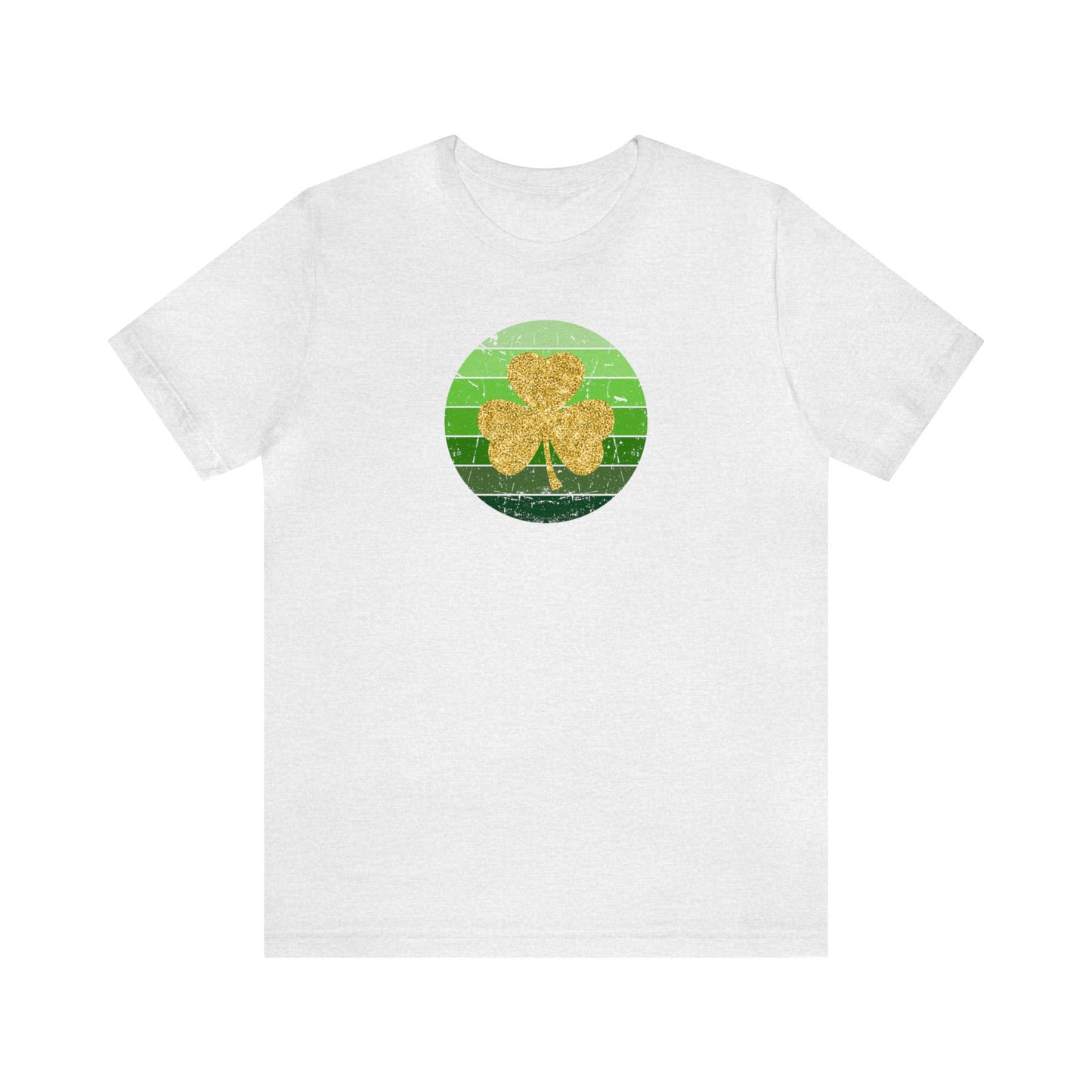 "Gold Shamrock" T-Shirt | Lucky Womens Tee for St. Patty's Day  | St. Paddy's Day Ladies Tee | Gift for Irish Lovers | St. Patricks Day Tee Shirt for Women | Women's St. Patty's Day Shirt