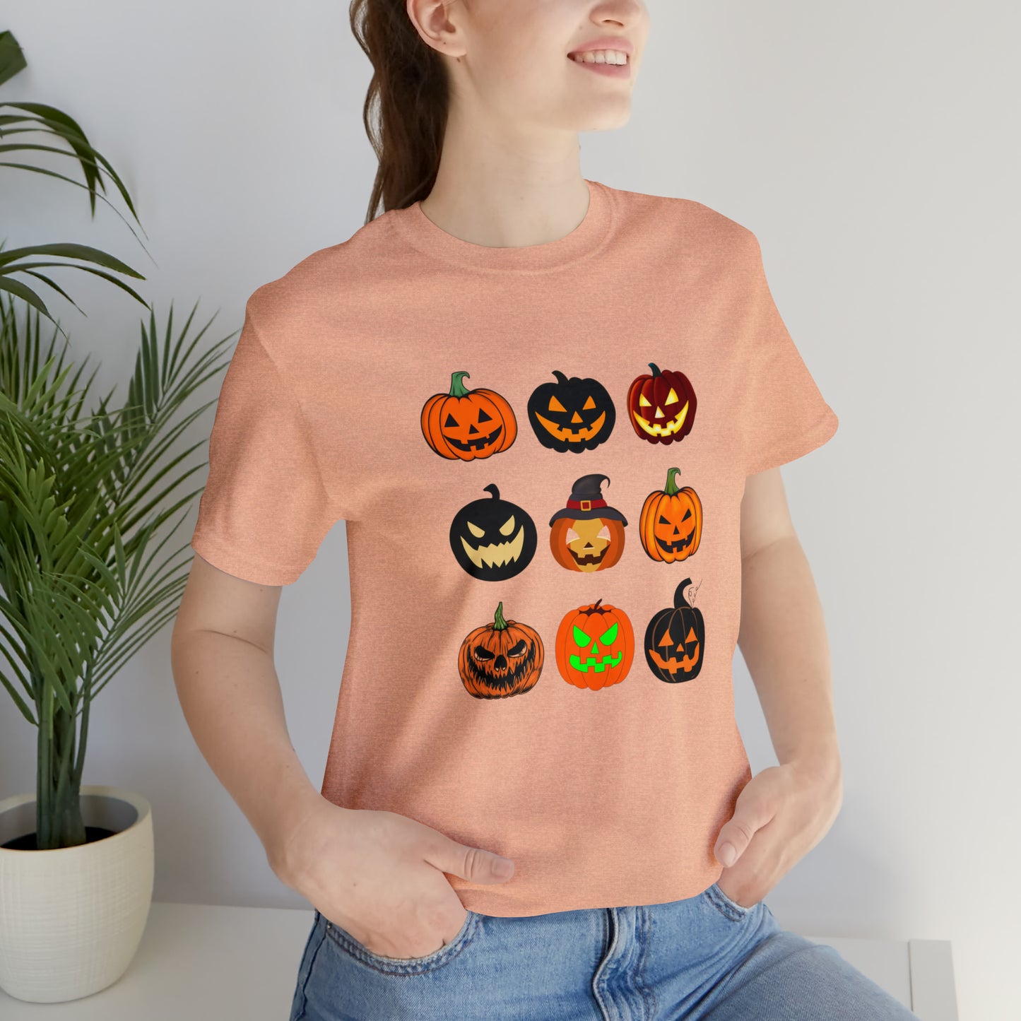 "Halloween Pumpkins" T-shirt | Mom Halloween Shirt | Women's Halloween Shirt | Perfect Gift for Women Who Love Halloween | Pumpkin Shirt for Women | Stylish Halloween Shirt | Ladies Halloween Tee | Trendy Halloween Shirt