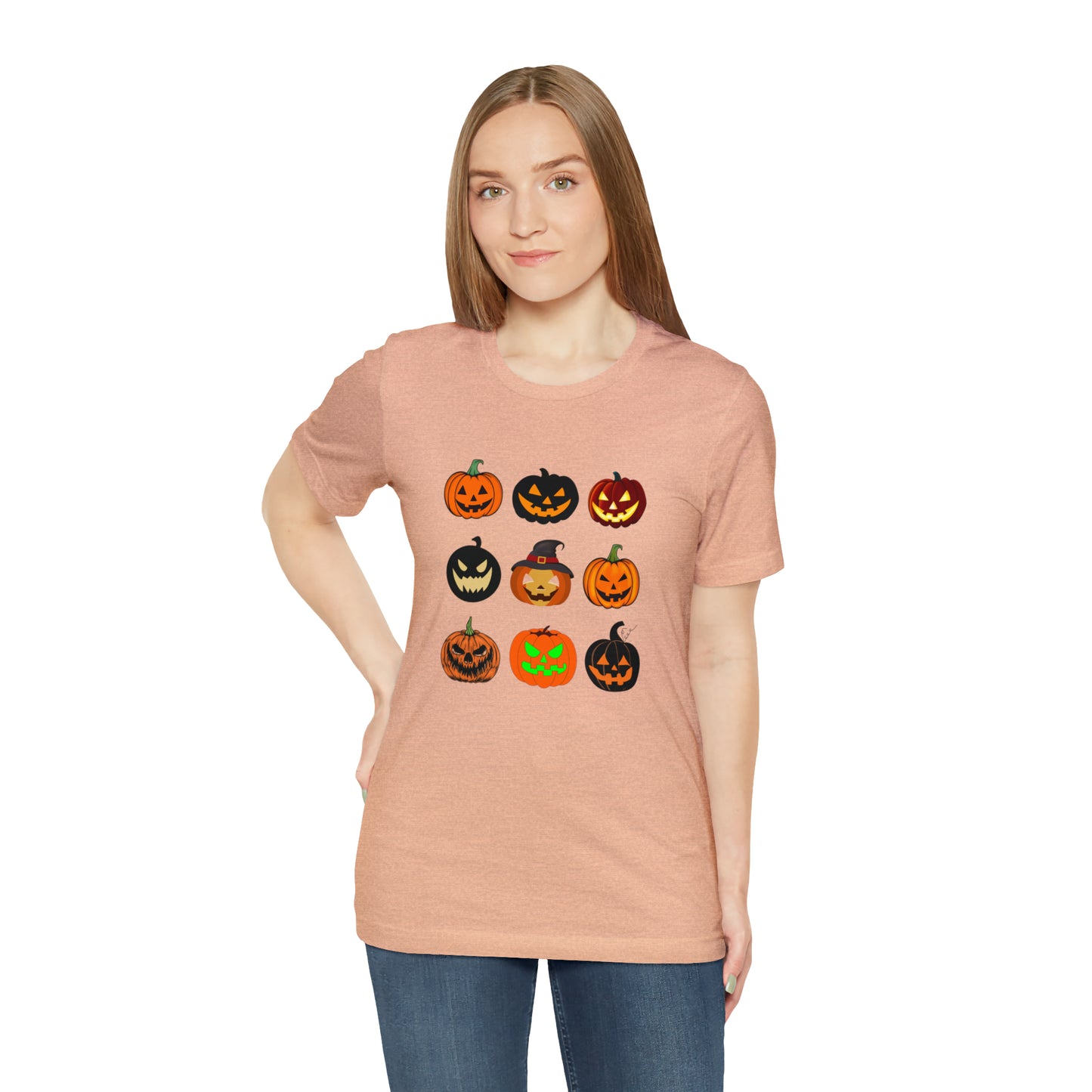 "Halloween Pumpkins" T-shirt | Mom Halloween Shirt | Women's Halloween Shirt | Perfect Gift for Women Who Love Halloween | Pumpkin Shirt for Women | Stylish Halloween Shirt | Ladies Halloween Tee | Trendy Halloween Shirt