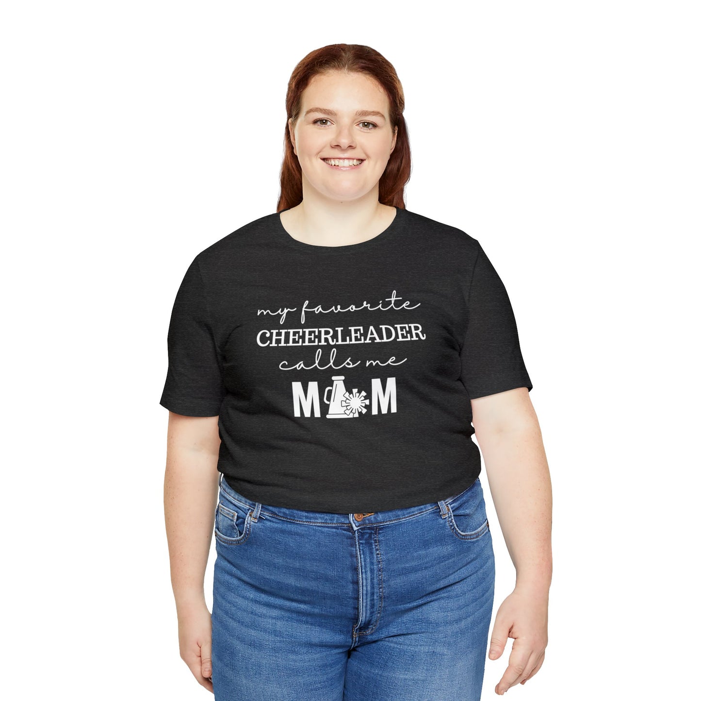 "My Favorite Cheerleader Calls Me Mom" T-Shirt | Cheerleader Mom Shirt | Cheer Mom Shirt | Proud Cheer Mom Tee | Cheer Mama Shirt | Cheerleader Mom Tee | Mother's Day Gift Ideas for Mom | Cheer Mom Apparel | Cheer Mom Gear | Cheer Mom Tee