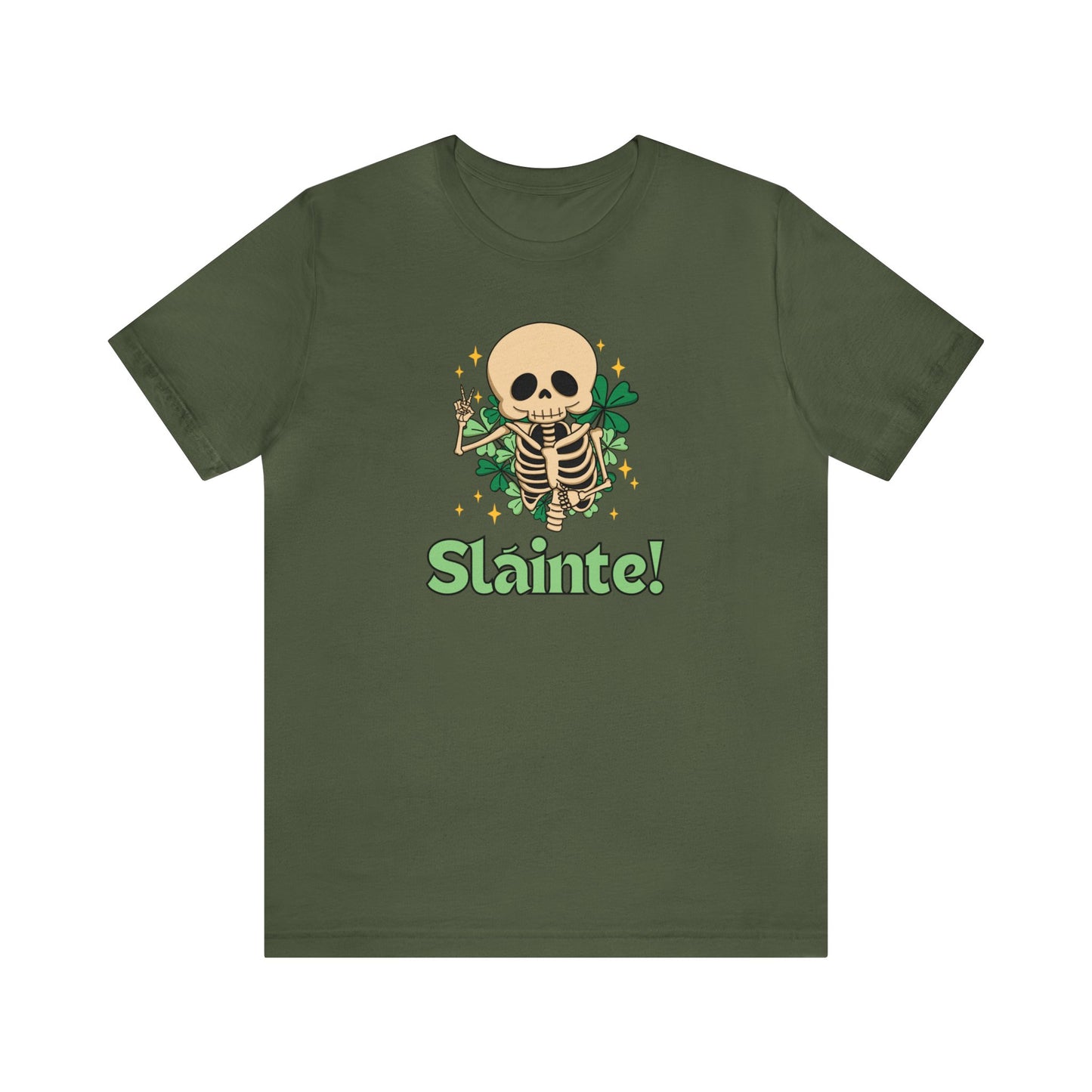 "Sláinte" T-Shirt | St. Patty's Day Tee Shirt for Women | Ladies Tee for St. Patrick's Day | Womens Tee for St. Patty's Day | Gift for Her | Women's St. Patty's Day Shirt