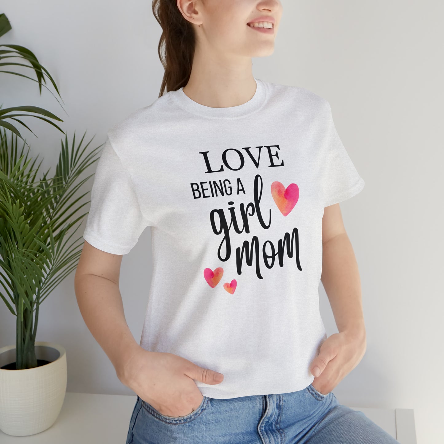 "Love Being A Girl Mom" T-Shirt | Ideal Gift for Moms of Daughters | Stylish and Trendy Mom Fashion | Mother's Day Gift Ideas | Comfortable Mom Clothing for Everyday Wear | Celebrate Your Supermom Status | Birthday Gift Idea for Moms